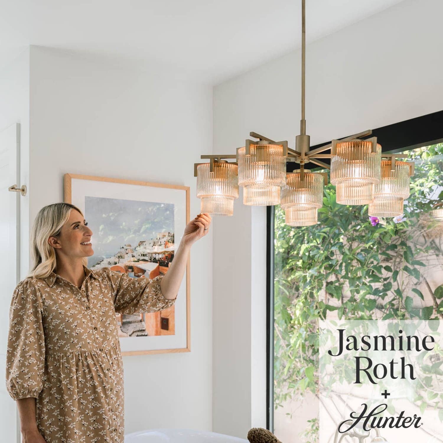 Ontario Jasmine Roth 5 Light Medium 27 Inch Chandelier - Image 2