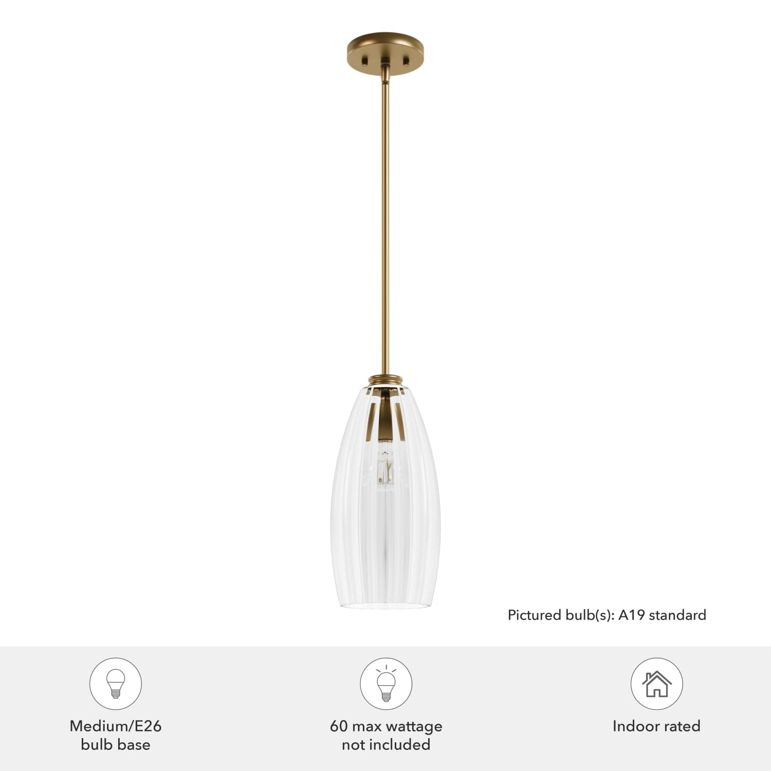 Rossmoor 1 Light Medium Pendant - Image 3