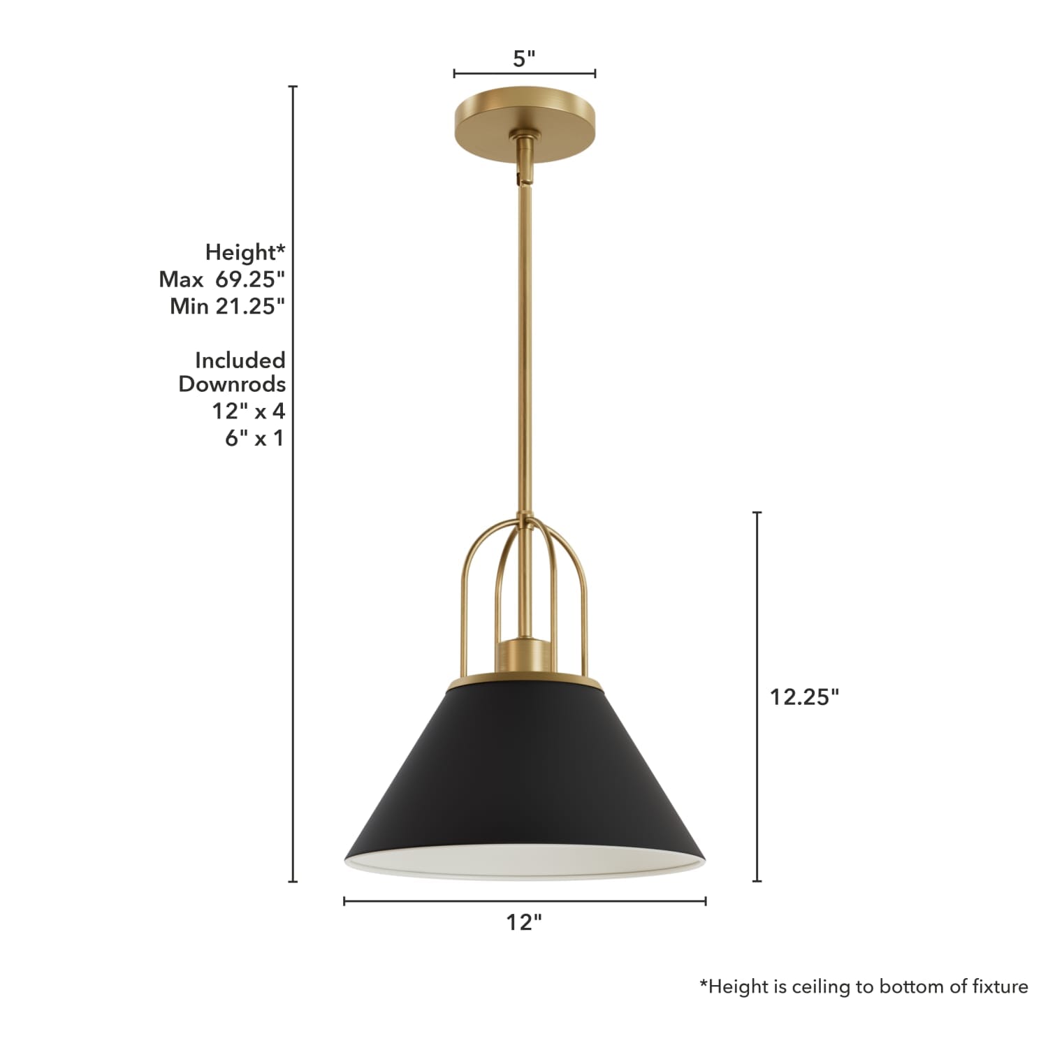 Carrington Isle 1 Light 12 Inch Pendant - Image 4