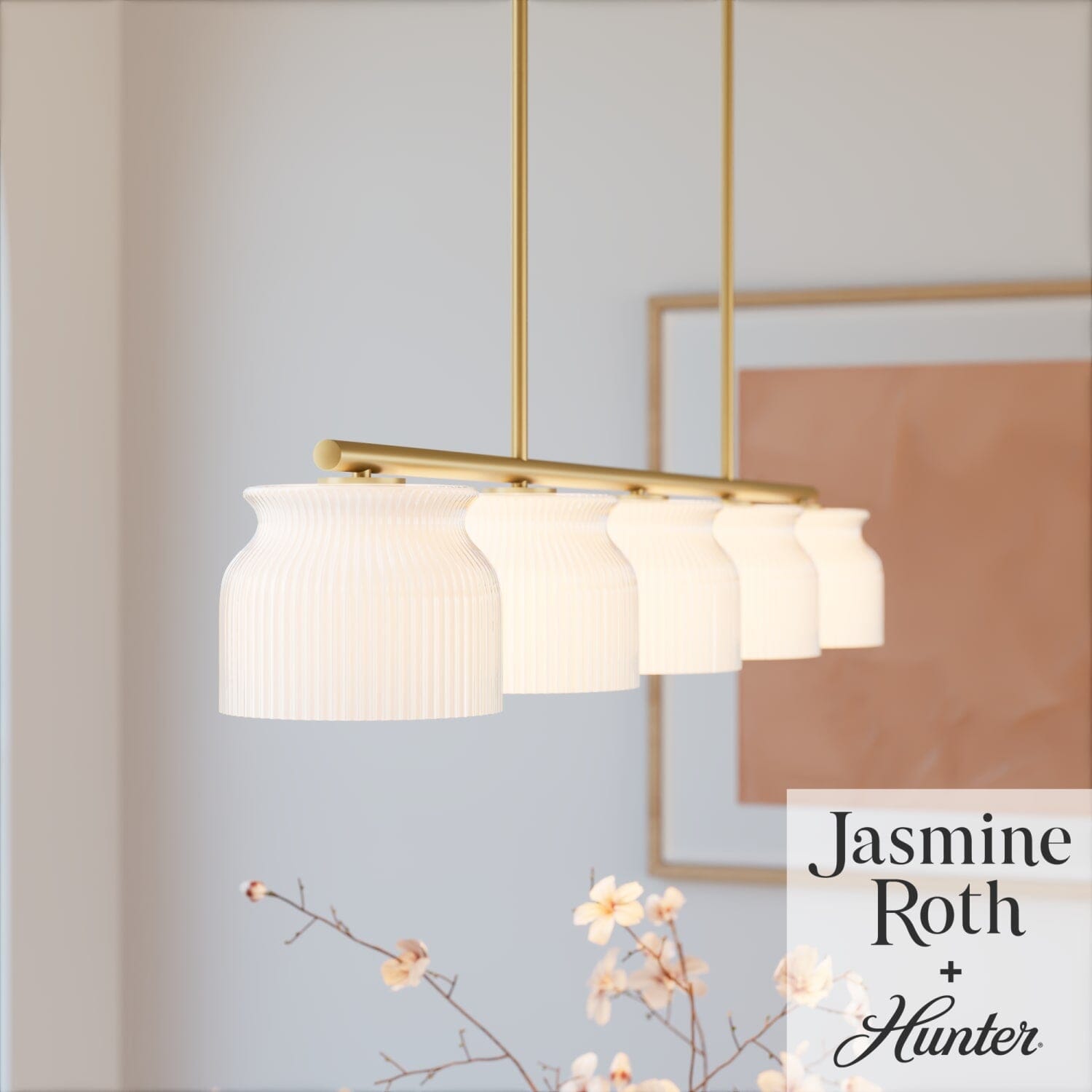 Harlowe Jasmine Roth 5 Light Large 51 Inch Linear