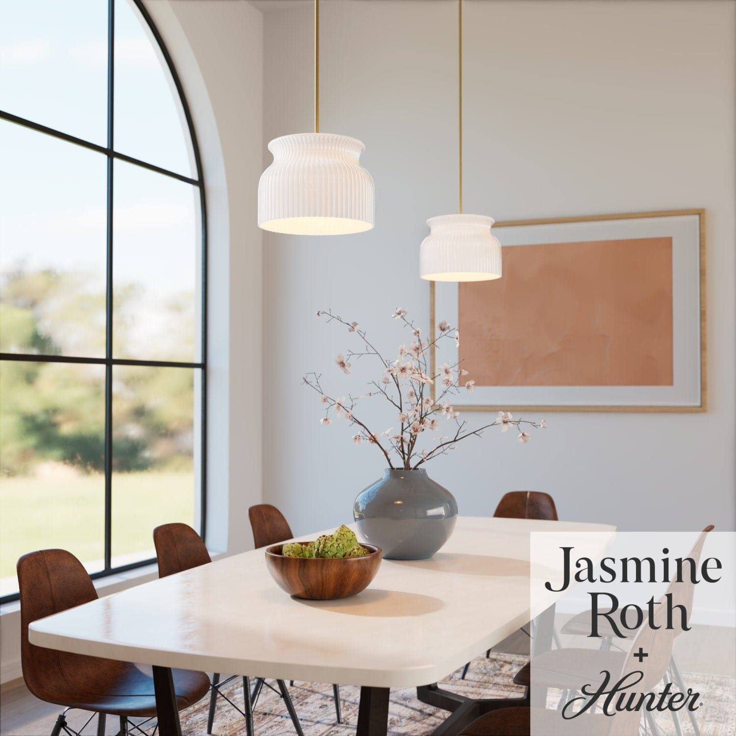 Harlowe Jasmine Roth 1 Light Medium 14 Inch Pendant - Image 4