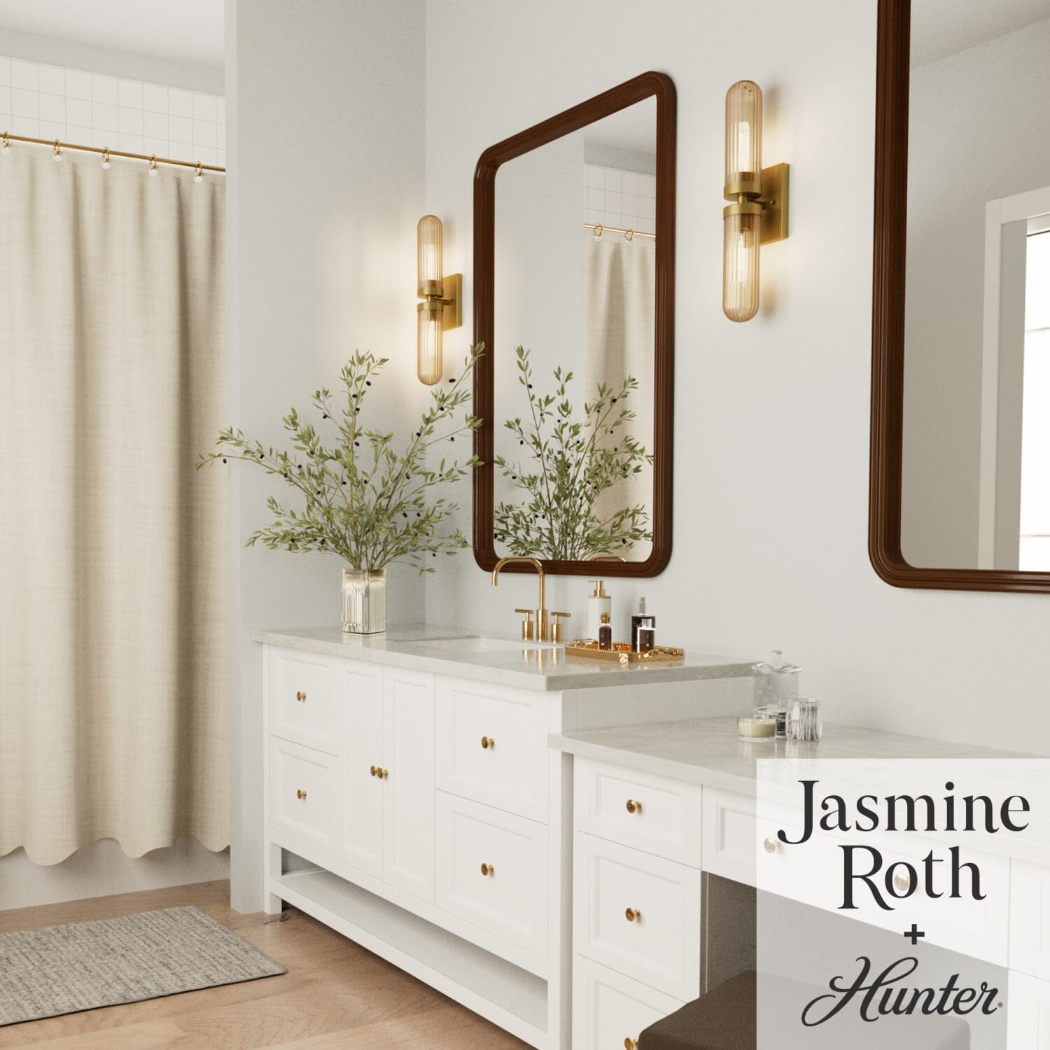 Beverly Glen Jasmine Roth 2 Light Medium 24 Inch Bath Vanity Sconce - Image 5
