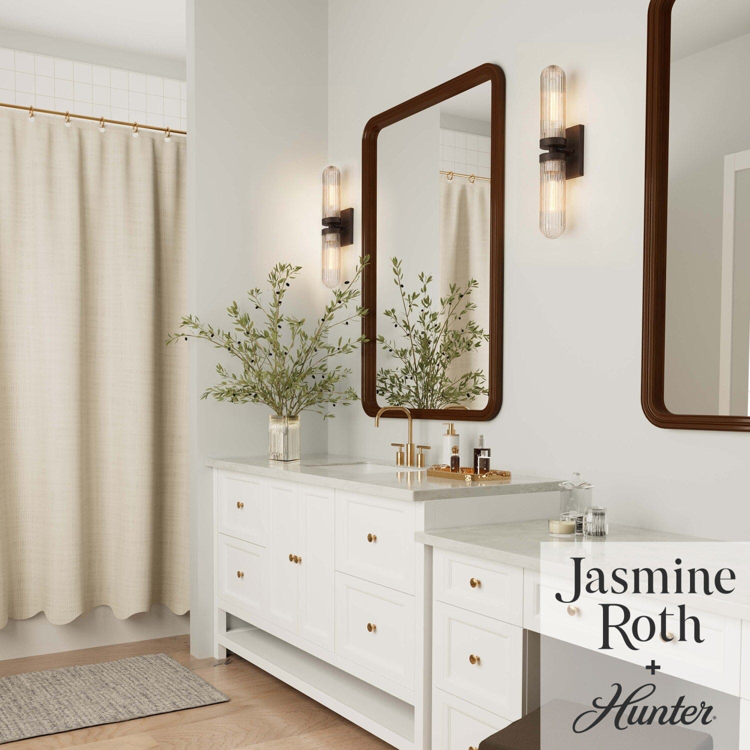 Beverly Glen Jasmine Roth 2 Light Medium 24 Inch Bath Vanity Sconce - Image 4