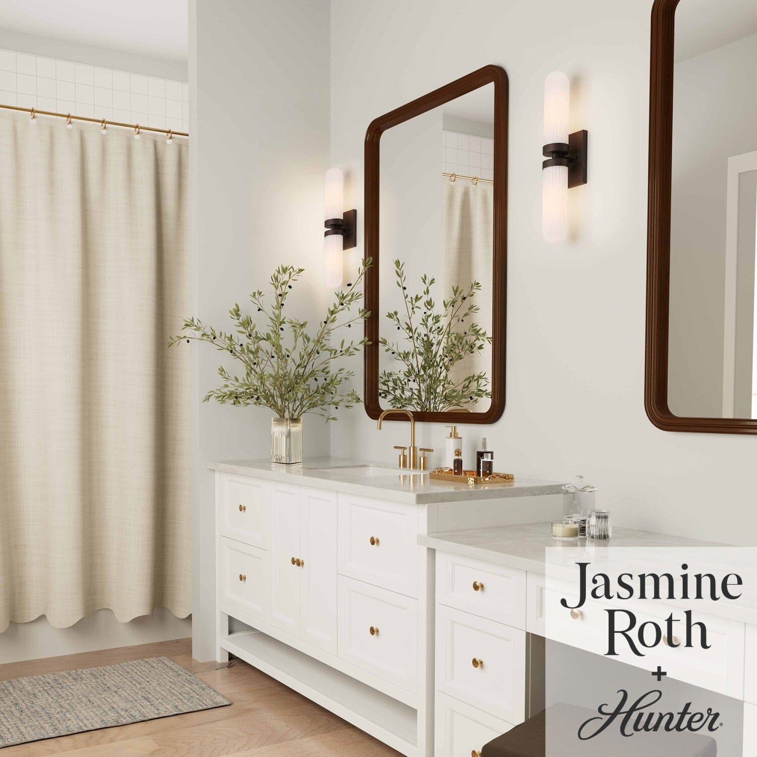 Beverly Glen Jasmine Roth 2 Light Medium 24 Inch Bath Vanity Sconce - Image 6