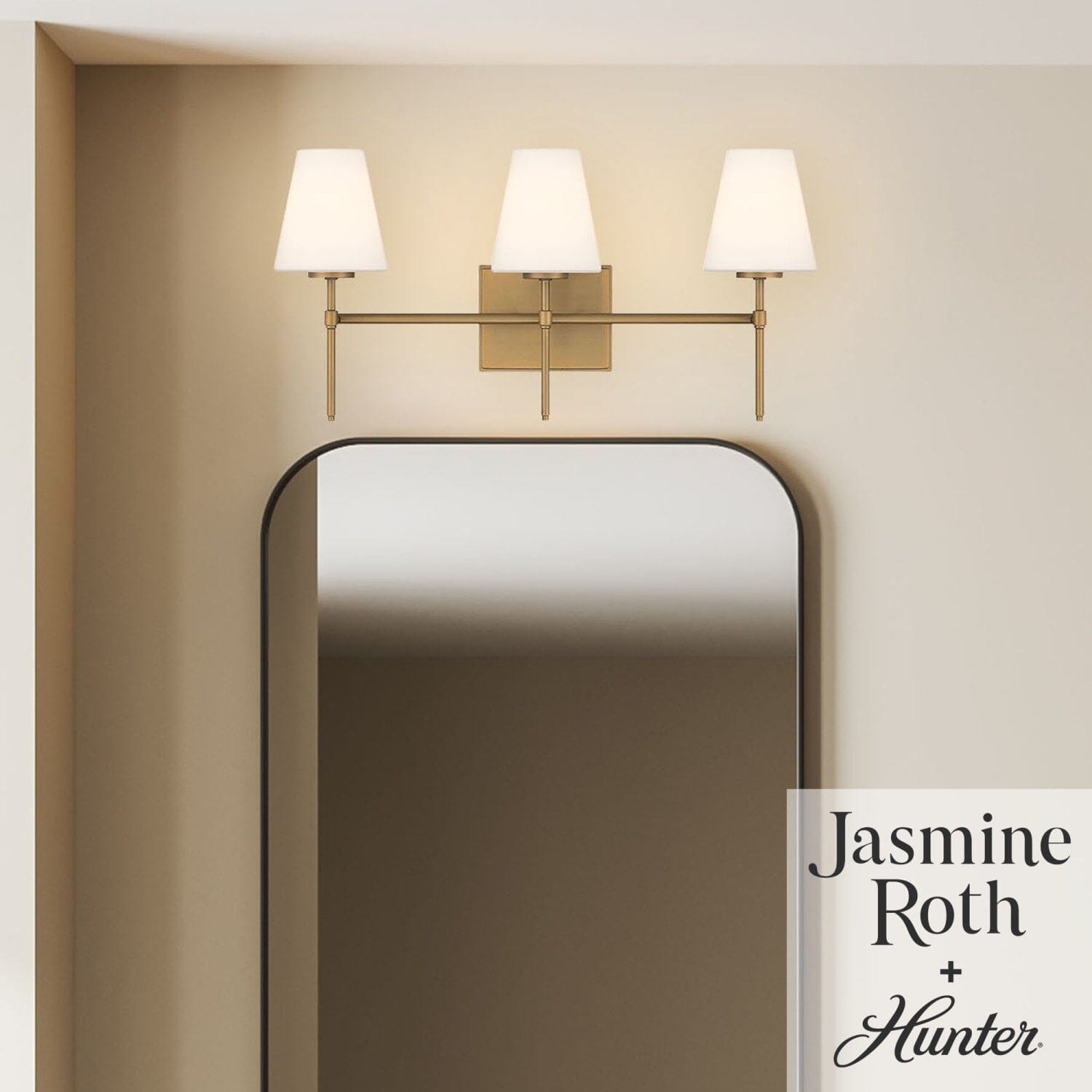 Camelia Stem Jasmine Roth 3 Light Vanity