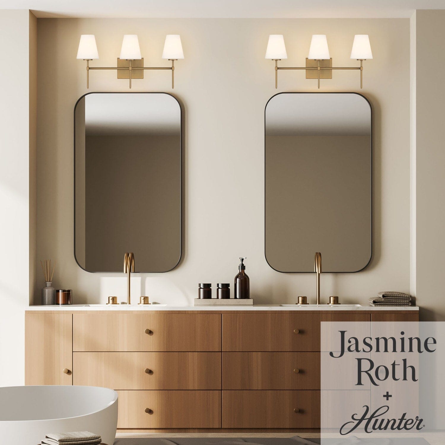 Camelia Stem Jasmine Roth 3 Light Vanity - Image 3
