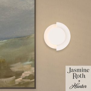 Opaline Crest Jasmine Roth LED 8 Inch Sconce