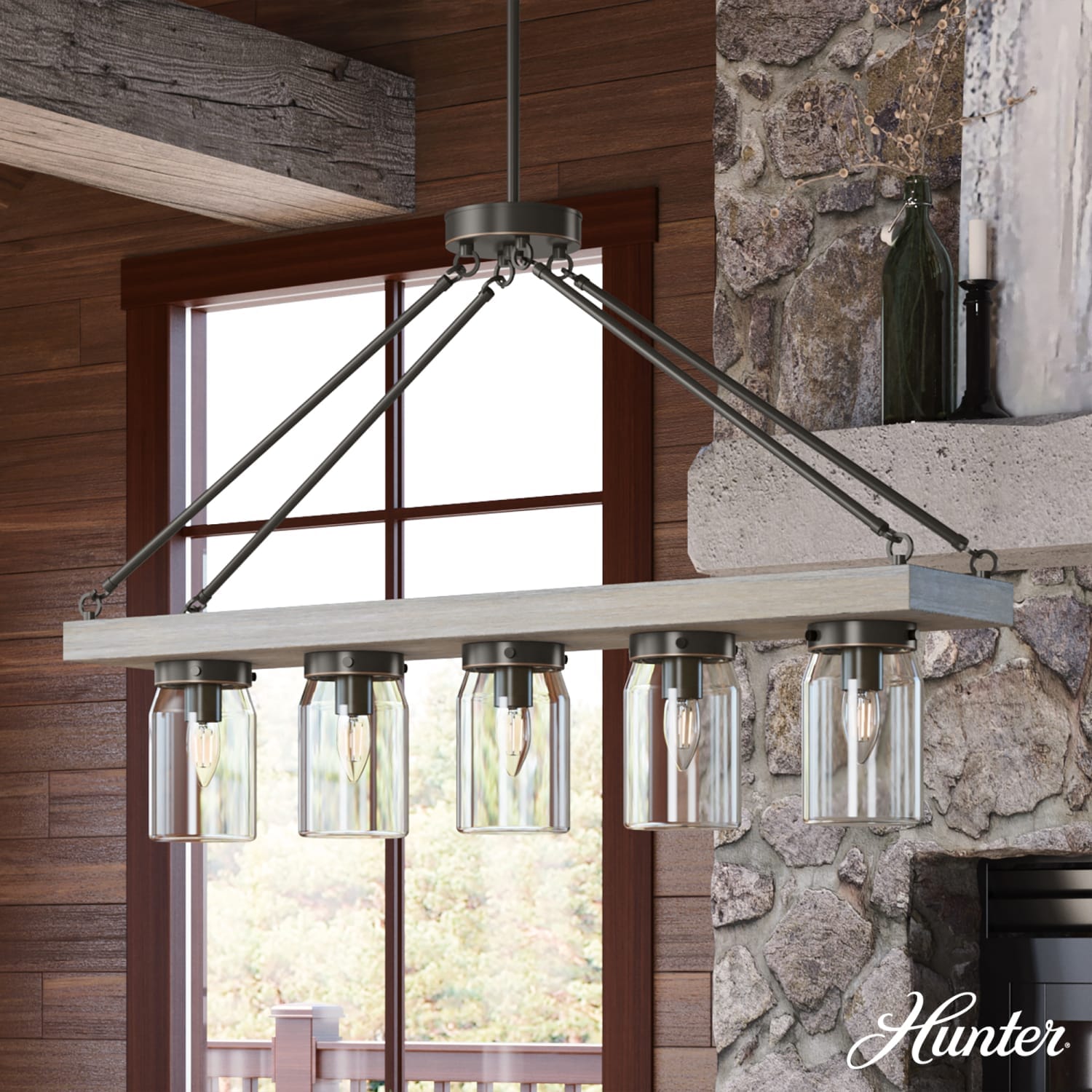 Devon Park 5 Light Linear Chandelier