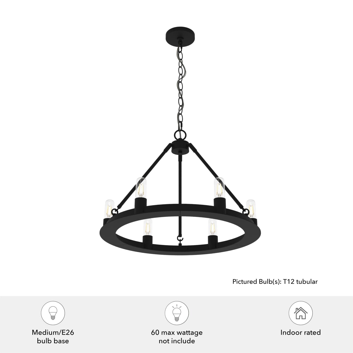 Saddlewood 6 Light Chandelier - Image 3