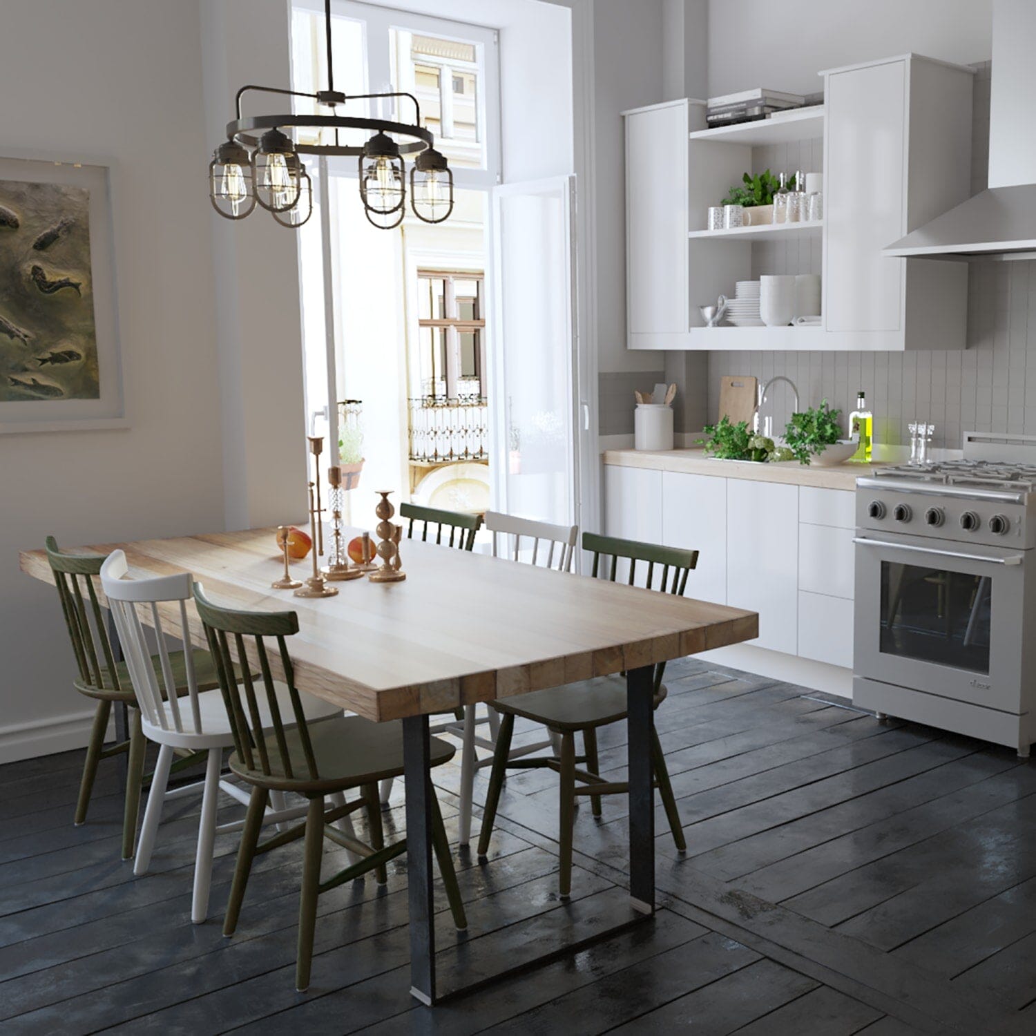 Starklake 6 Light Chandelier - Image 2
