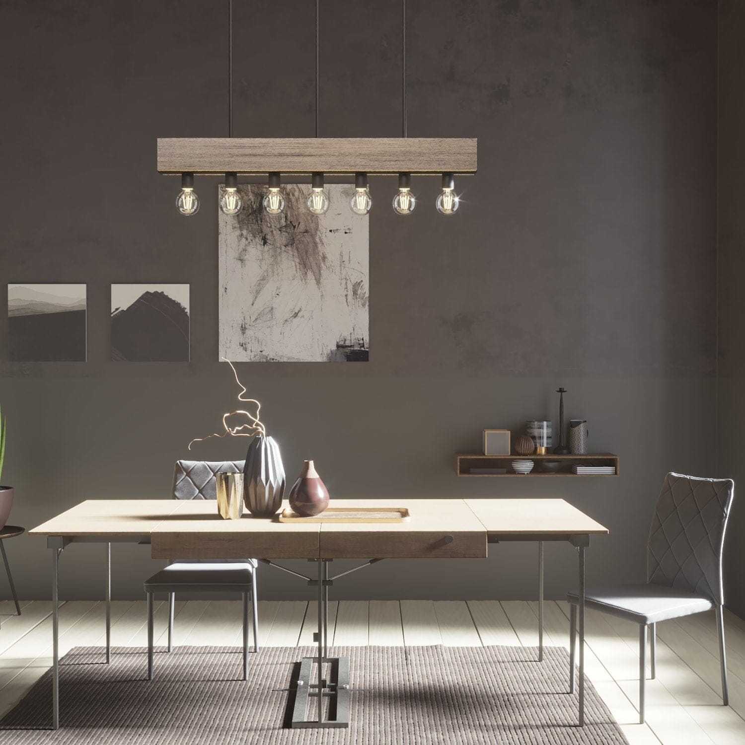 7 Light Donelson Linear Chandelier - Image 4