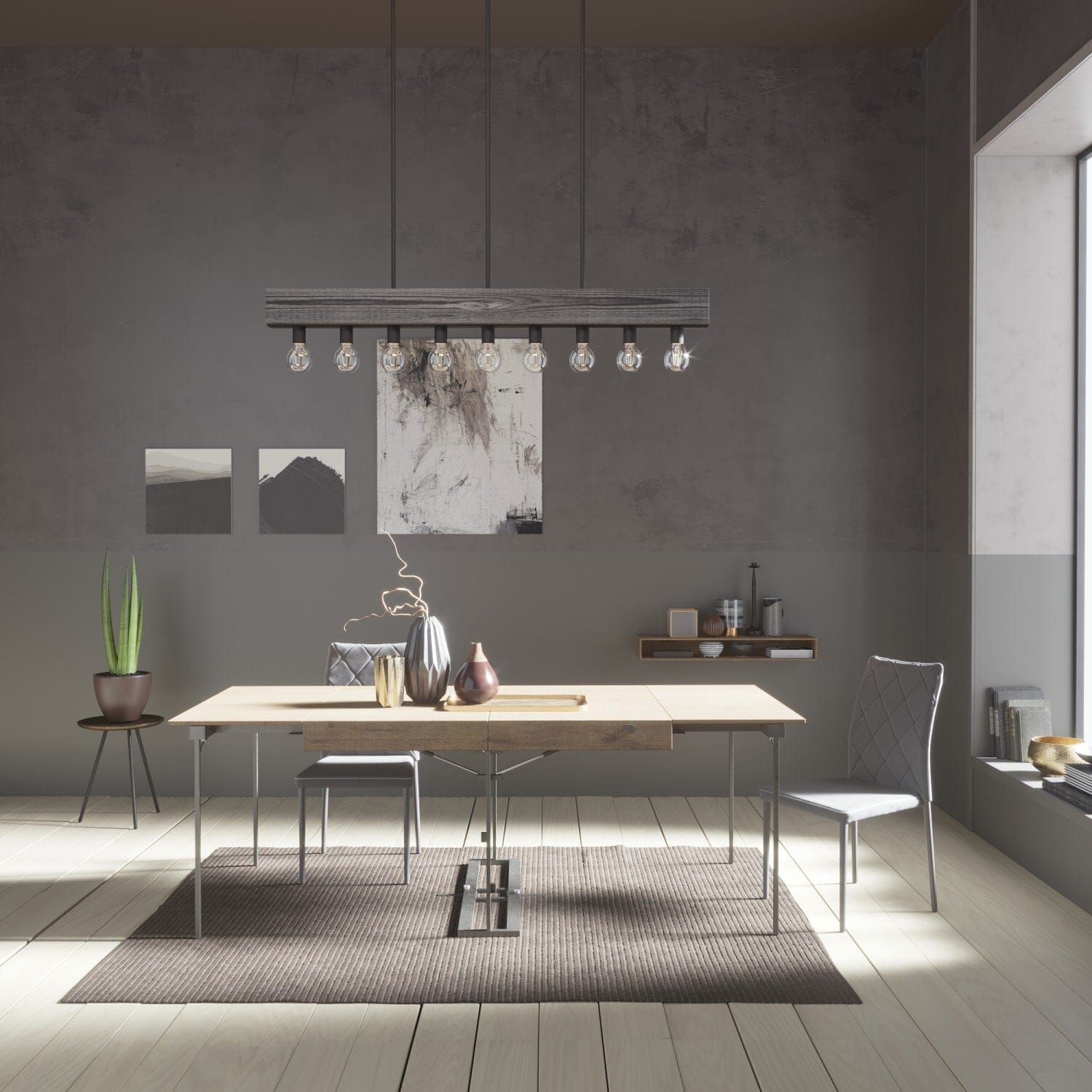 Donelson 9 Light Linear Chandelier - Image 4