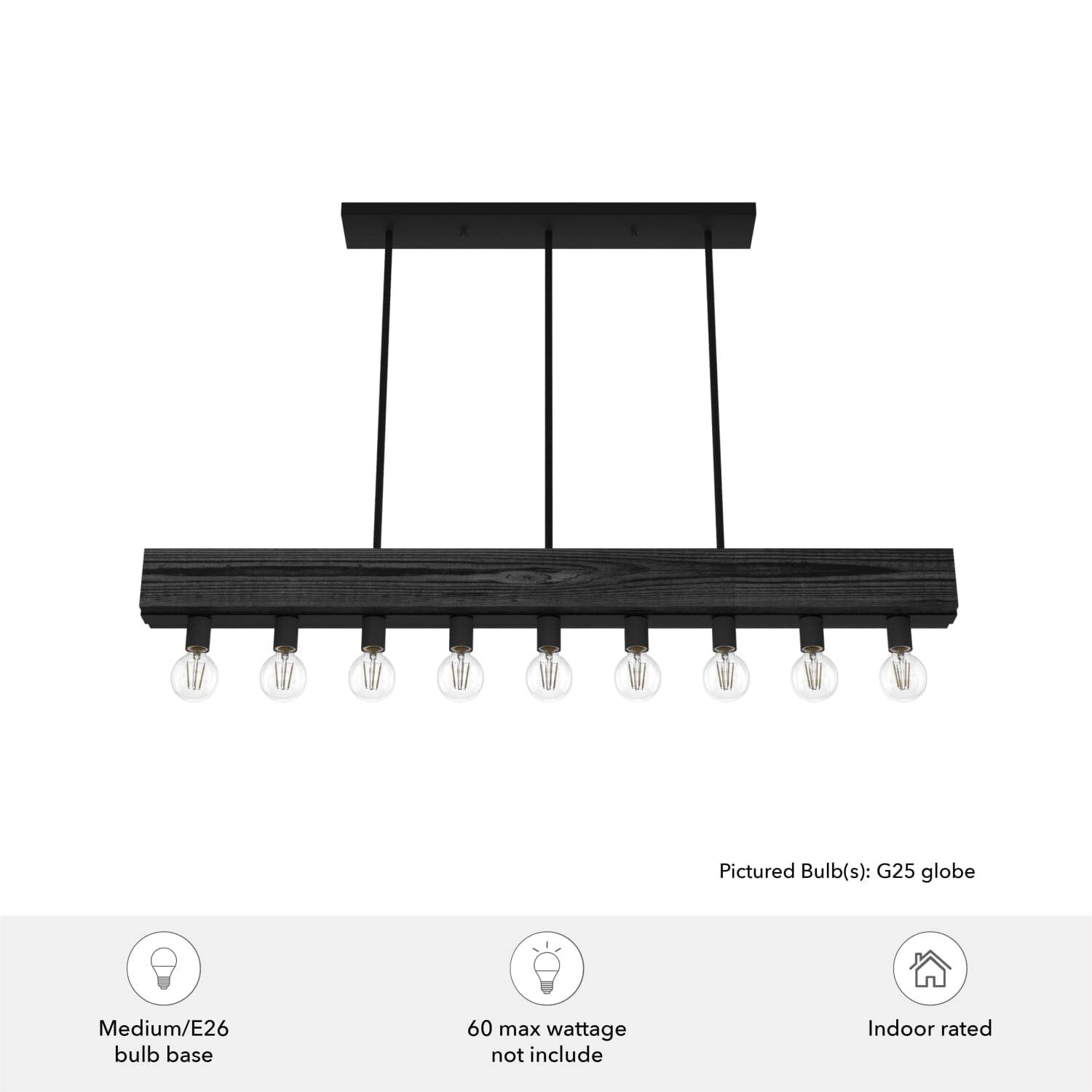 Donelson 9 Light Linear Chandelier - Image 6
