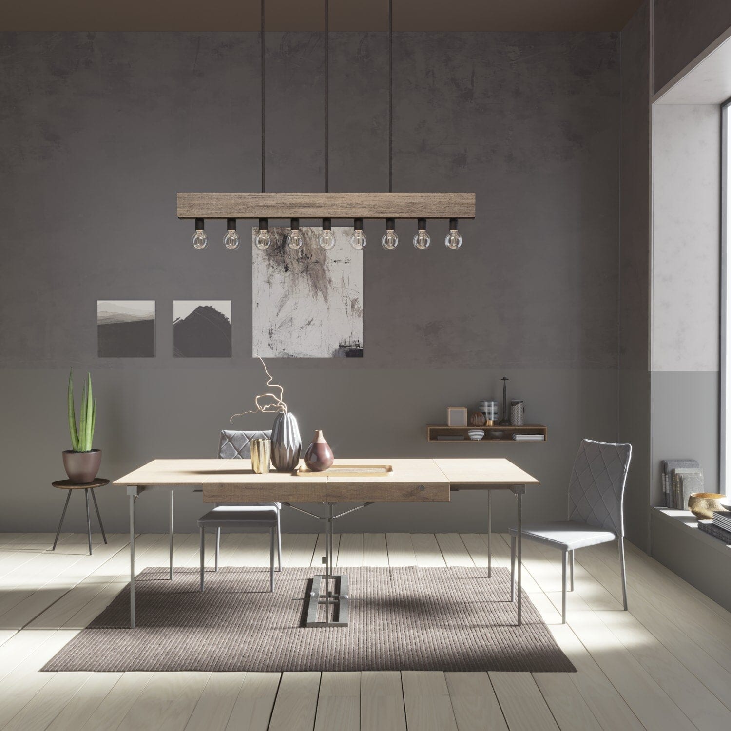 Donelson 9 Light Linear Chandelier - Image 3
