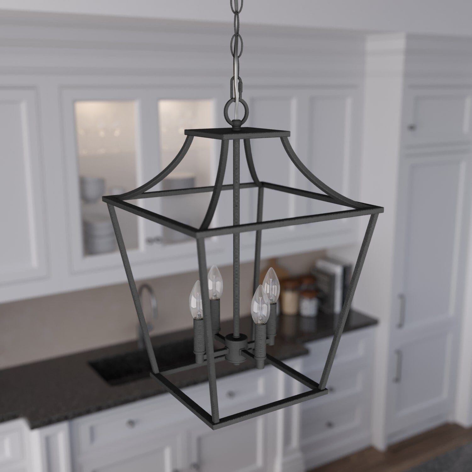 Laurel Ridge 4 Light Lantern Pendant 15 inch - Image 2