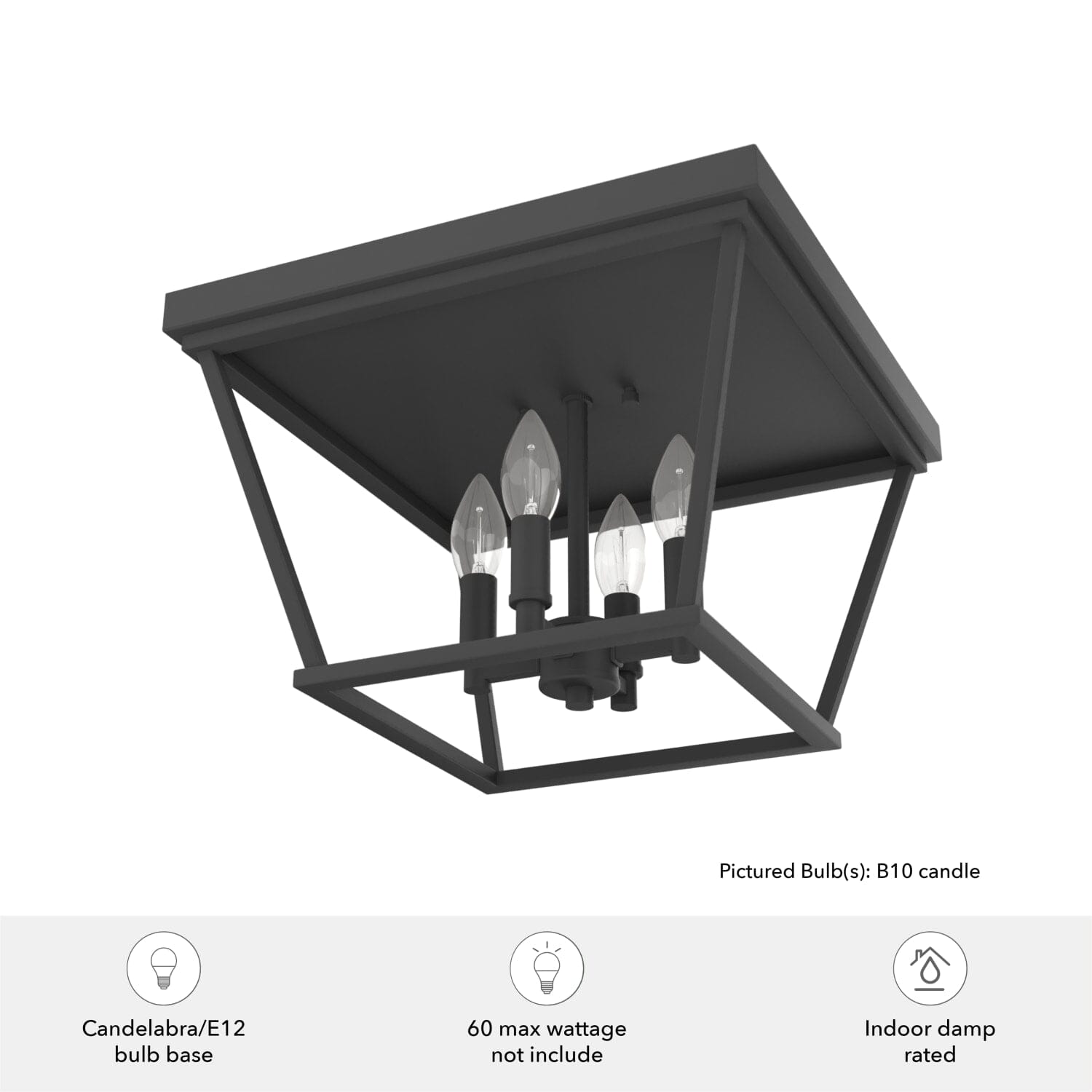 Laurel Ridge 4 Light Flush Mount - Image 5