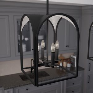 Dukestown Lantern Pendant 4 Light 12 inch