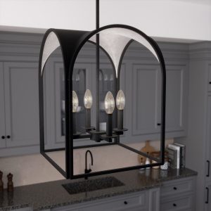 Dukestown Lantern Pendant 4 Light 15 in