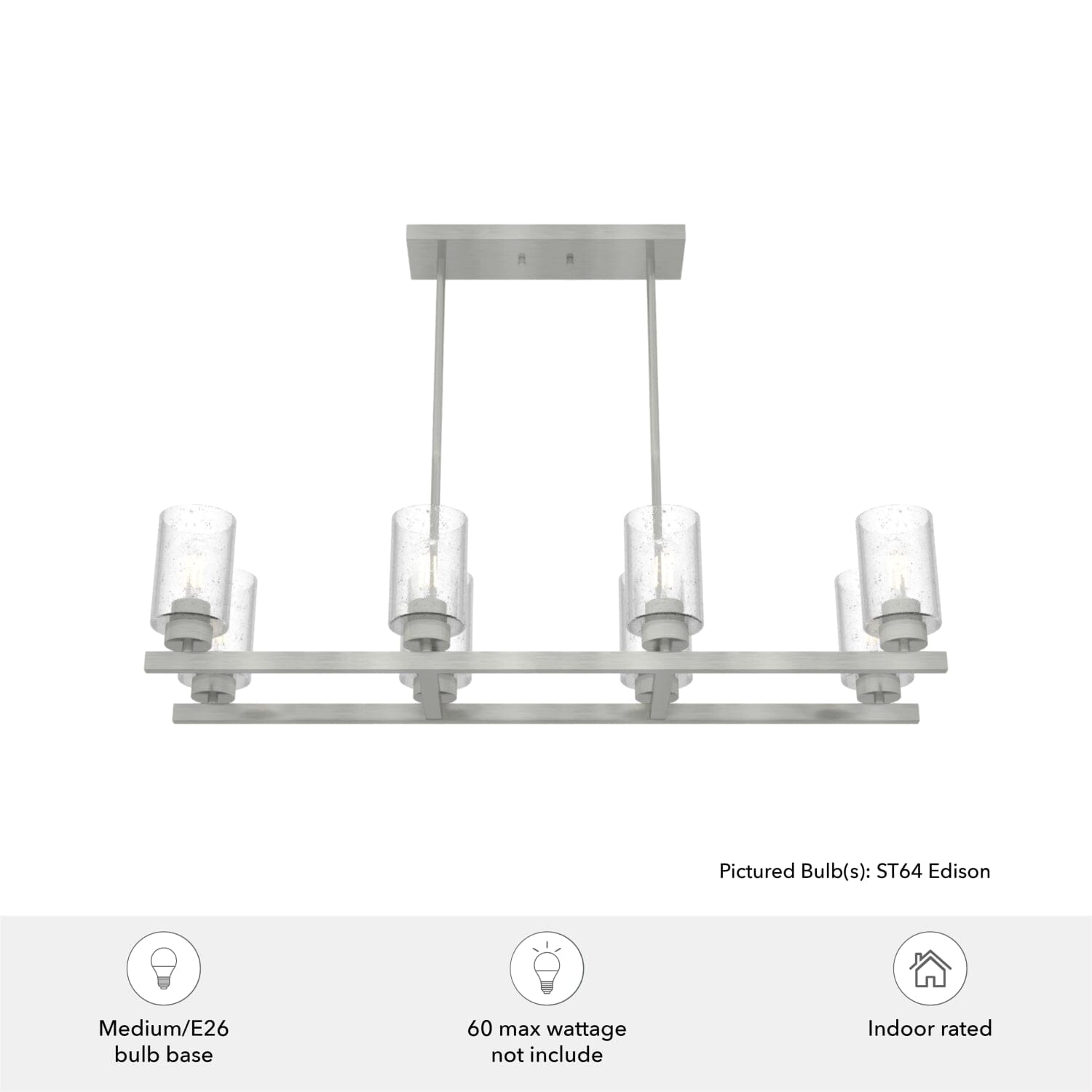 Hartland 8 Light Linear Chandelier - Image 5