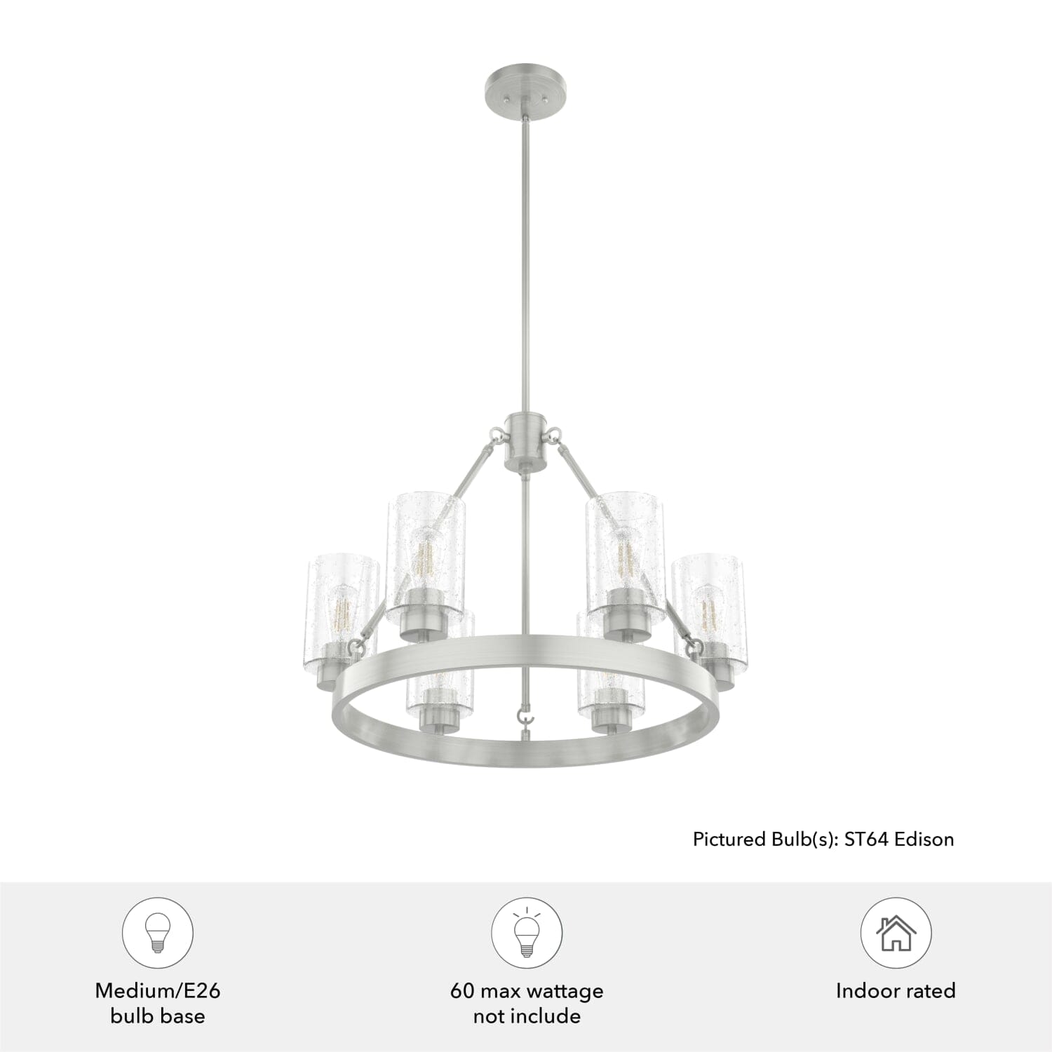 Hartland 6 Light Chandelier - Image 5