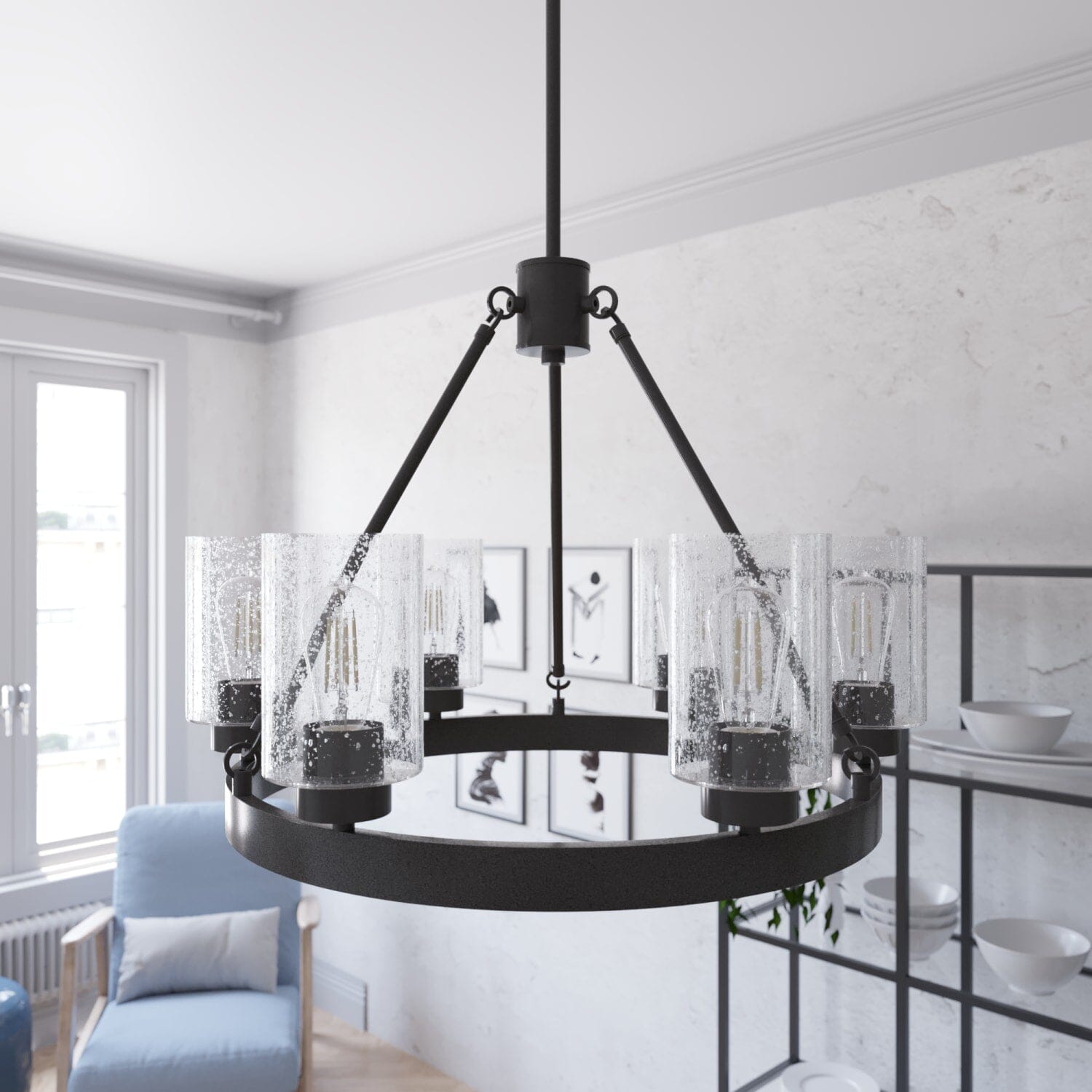 Hartland 6 Light Chandelier - Image 2
