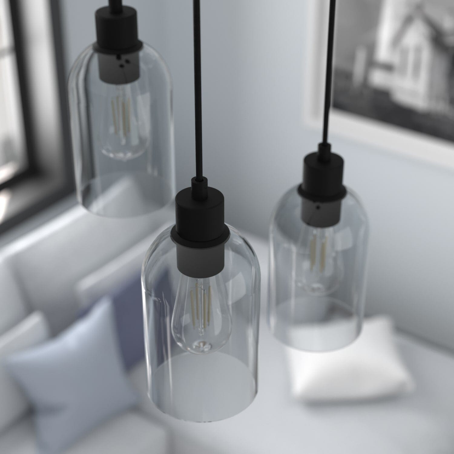Lochemeade Smoked Glass 1 Light Mini Pendant