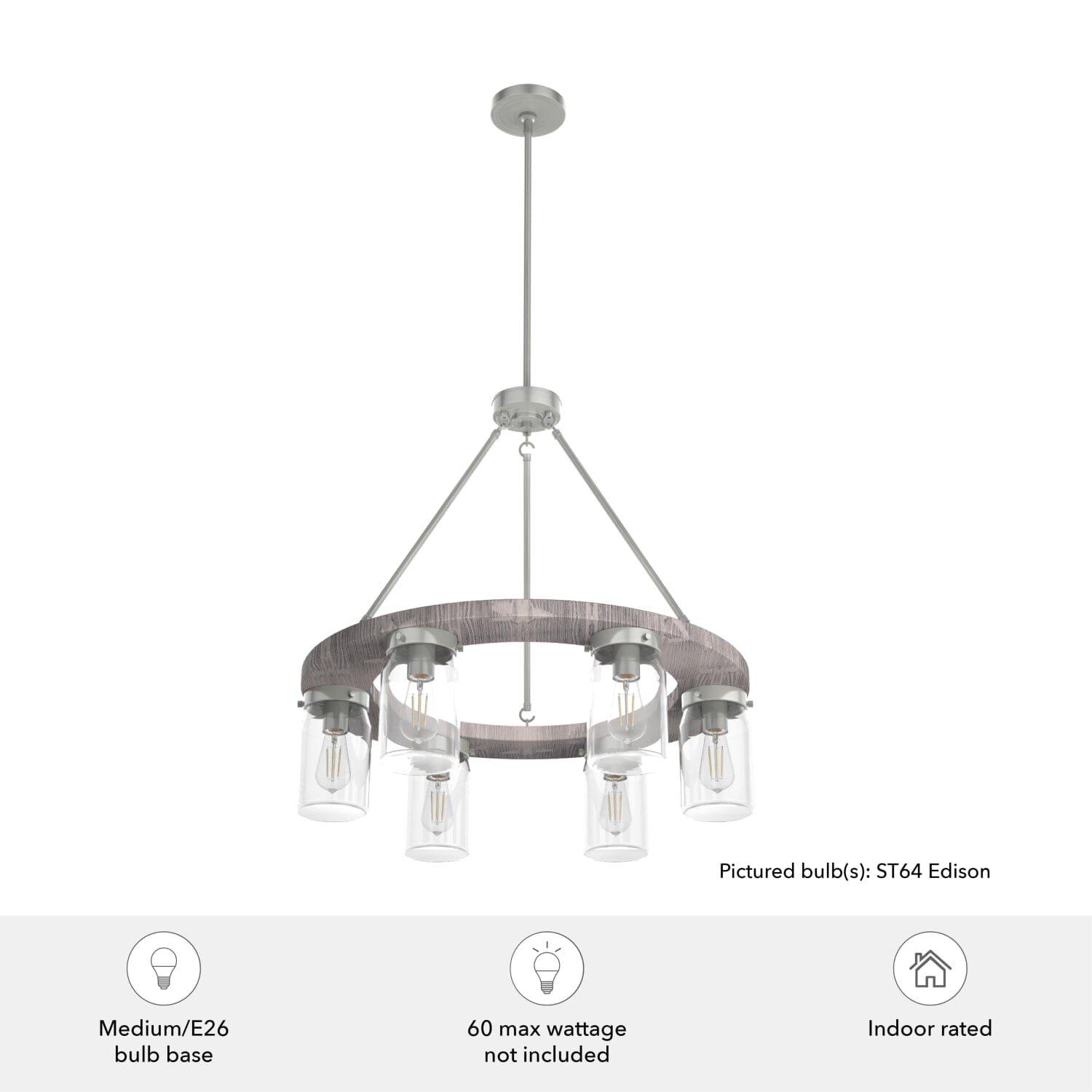 Devon Park 6 Light Chandelier - Image 5