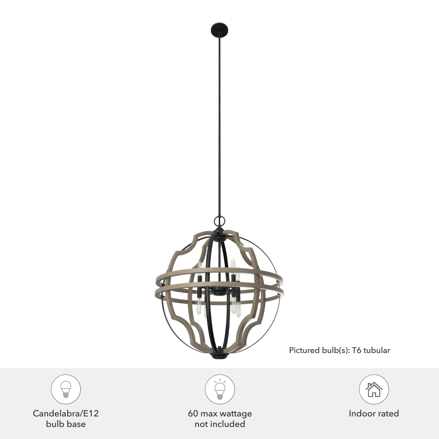 Stone Creek 8 Light Pendant 25 inch - Image 5