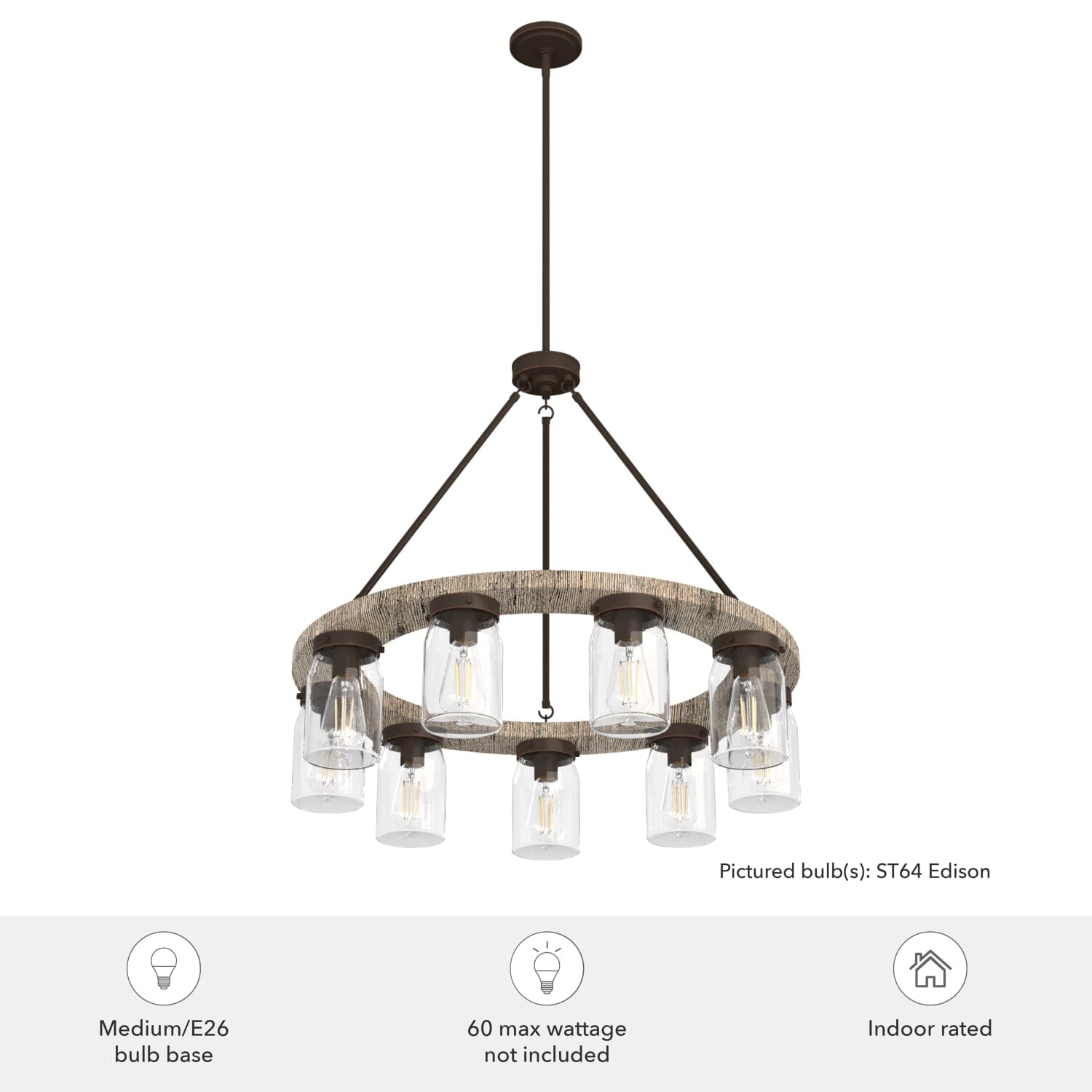 Devon Park 9 Light Chandelier - Image 5