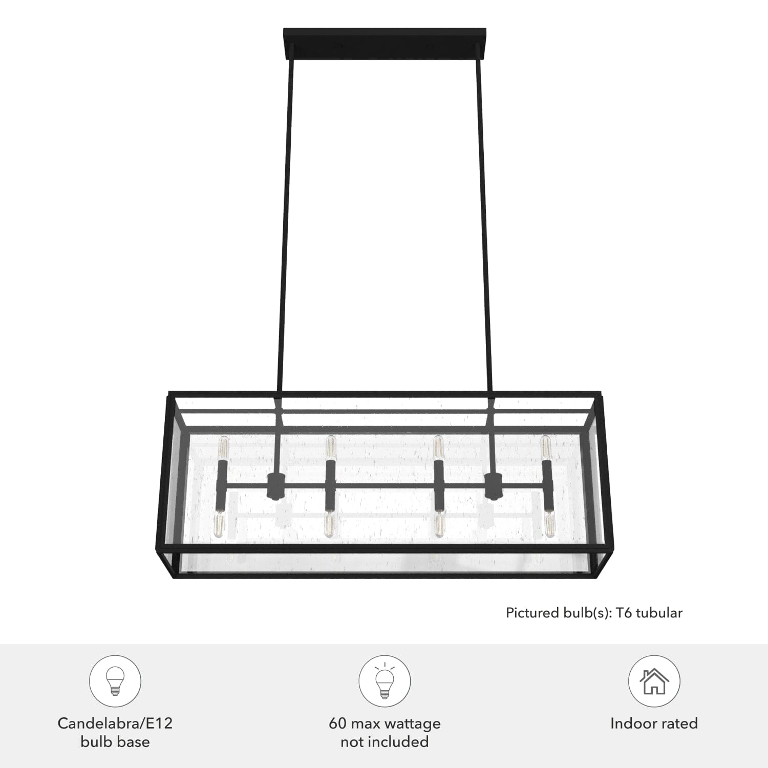 Felippe 8 Light Linear Chandelier - Image 5