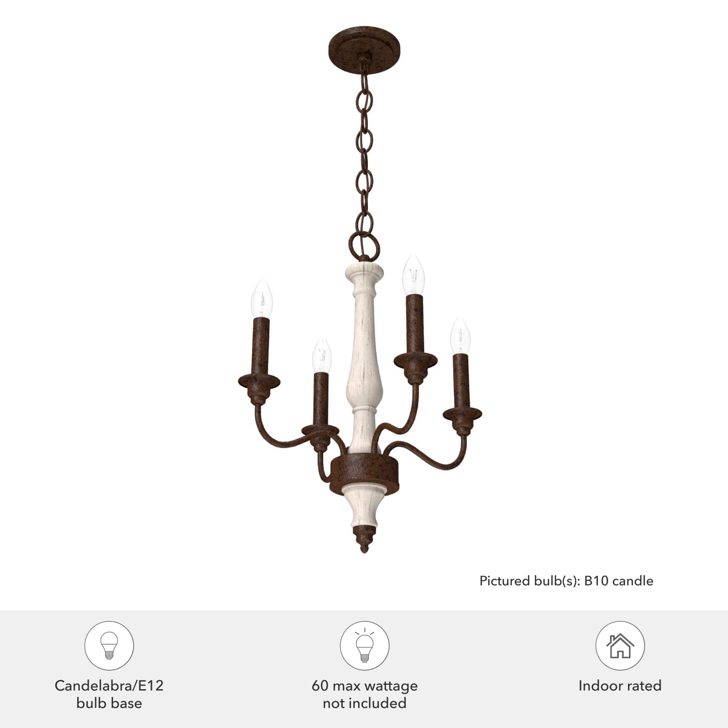 Teren 4 Light Mini Chandelier - Image 3