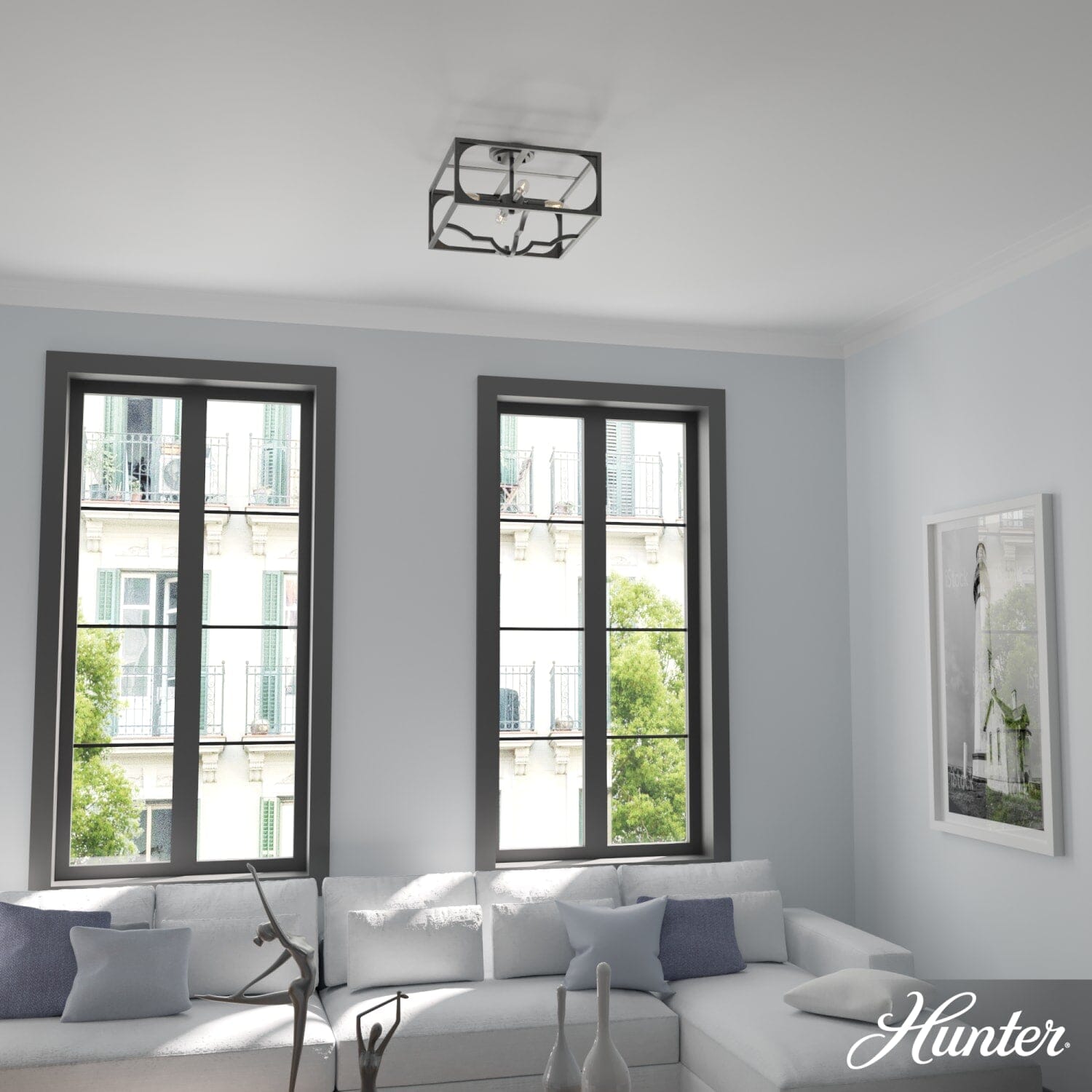 Highland Hill 4 Light Semi-Flush Mount - Image 5