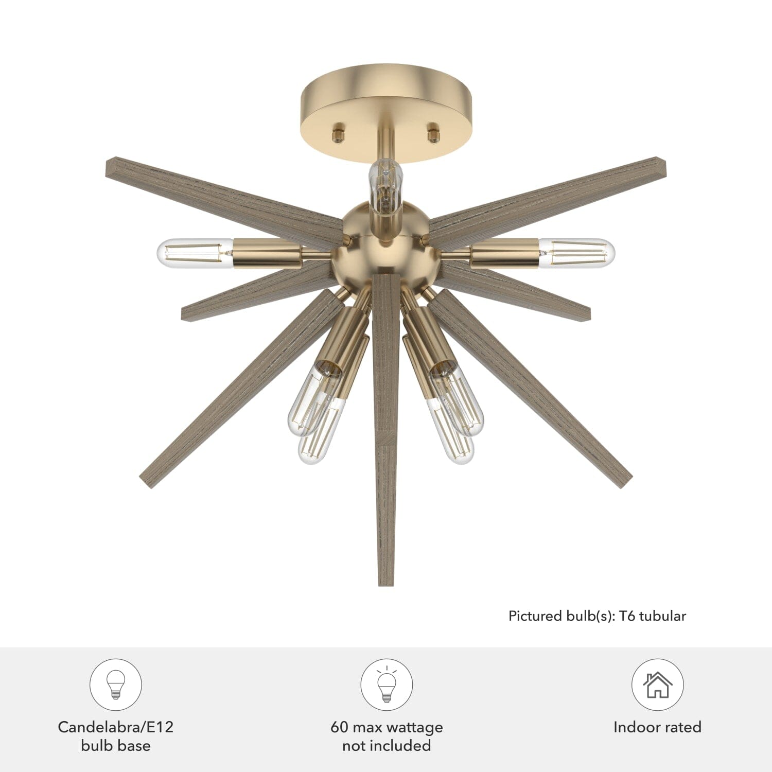 Jupiter Star Semi-Flush Mount - Image 3