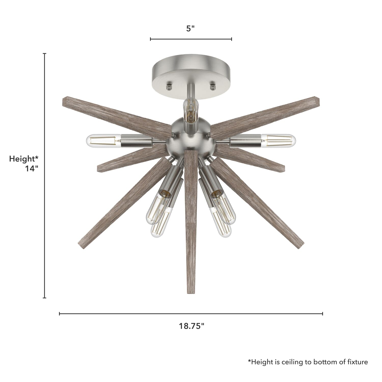 Semi-Flush Mount Jupiter Star - Image 4