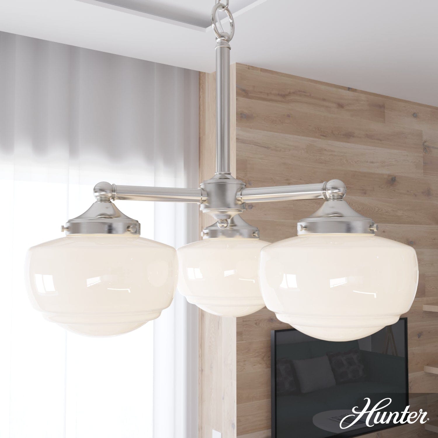 Saddle Creek 3 Light Convertible Chandelier