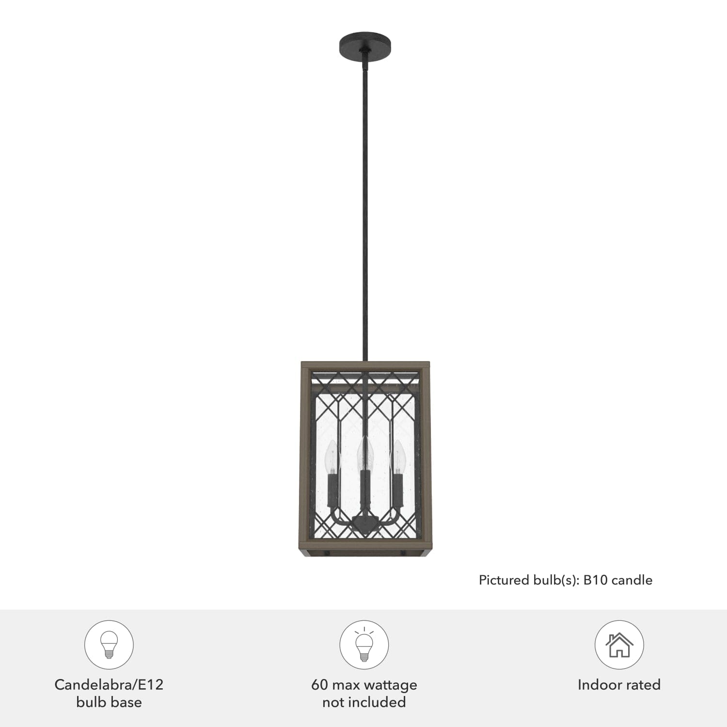 Chevron 4 Light Lantern 11 inch - Image 5