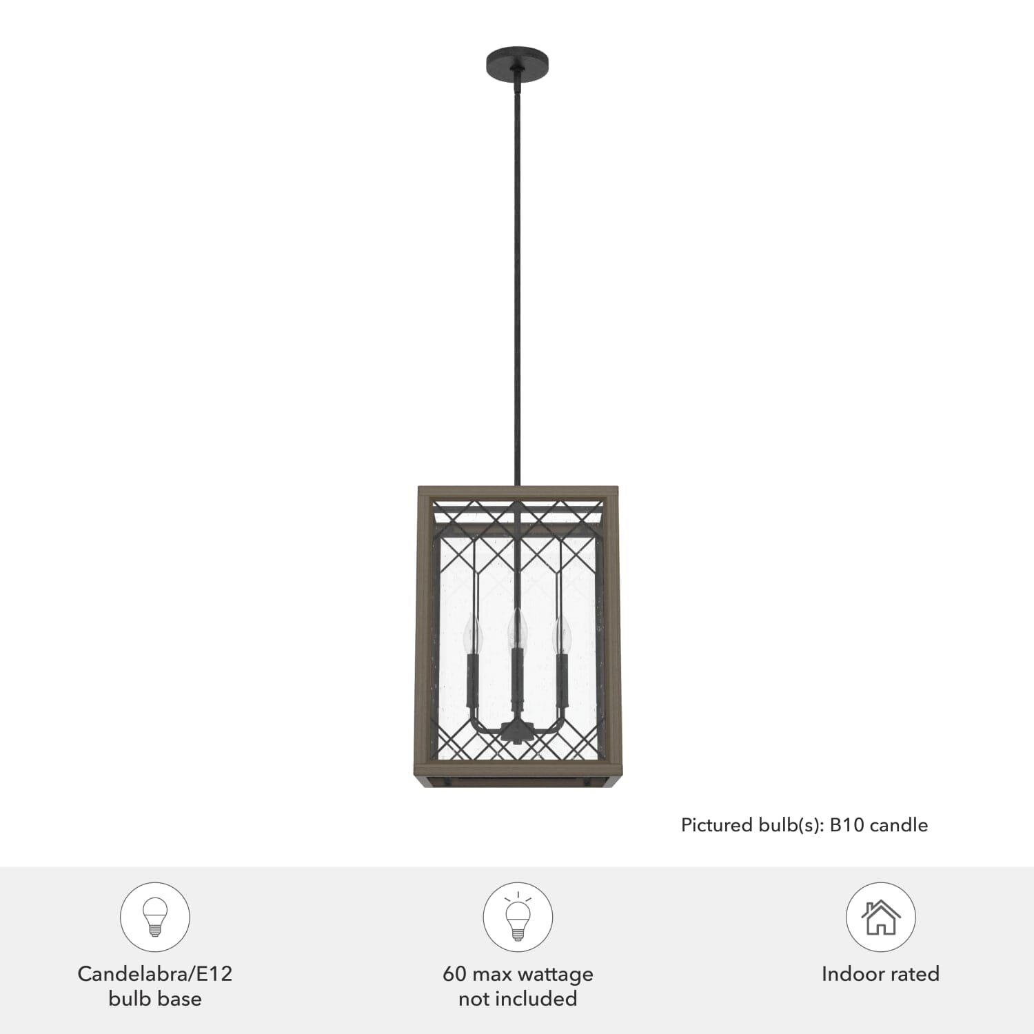 Chevron 4 Light Lantern 14 Inch - Image 6