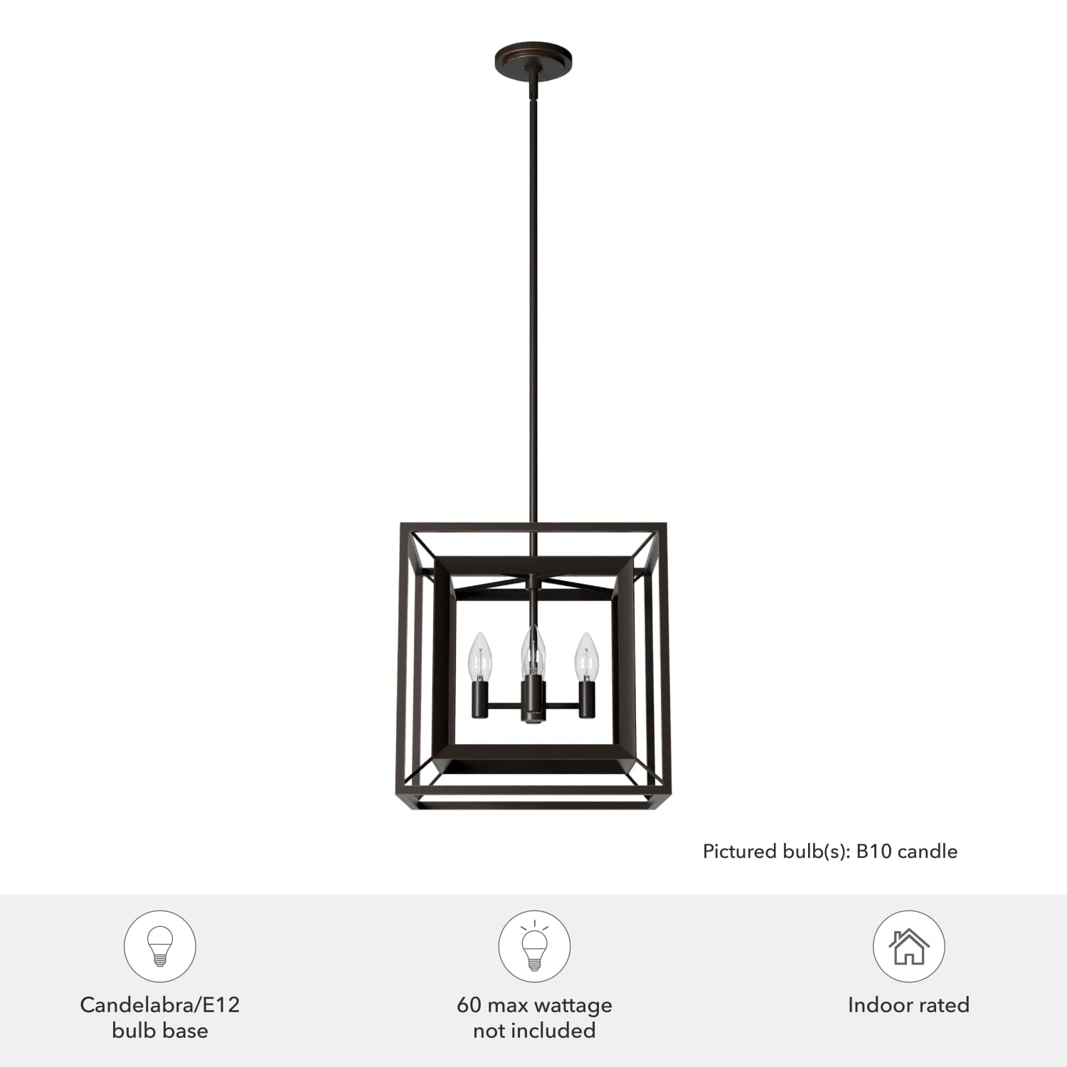 Doherty 4 Light Chandelier 15 inch - Image 5