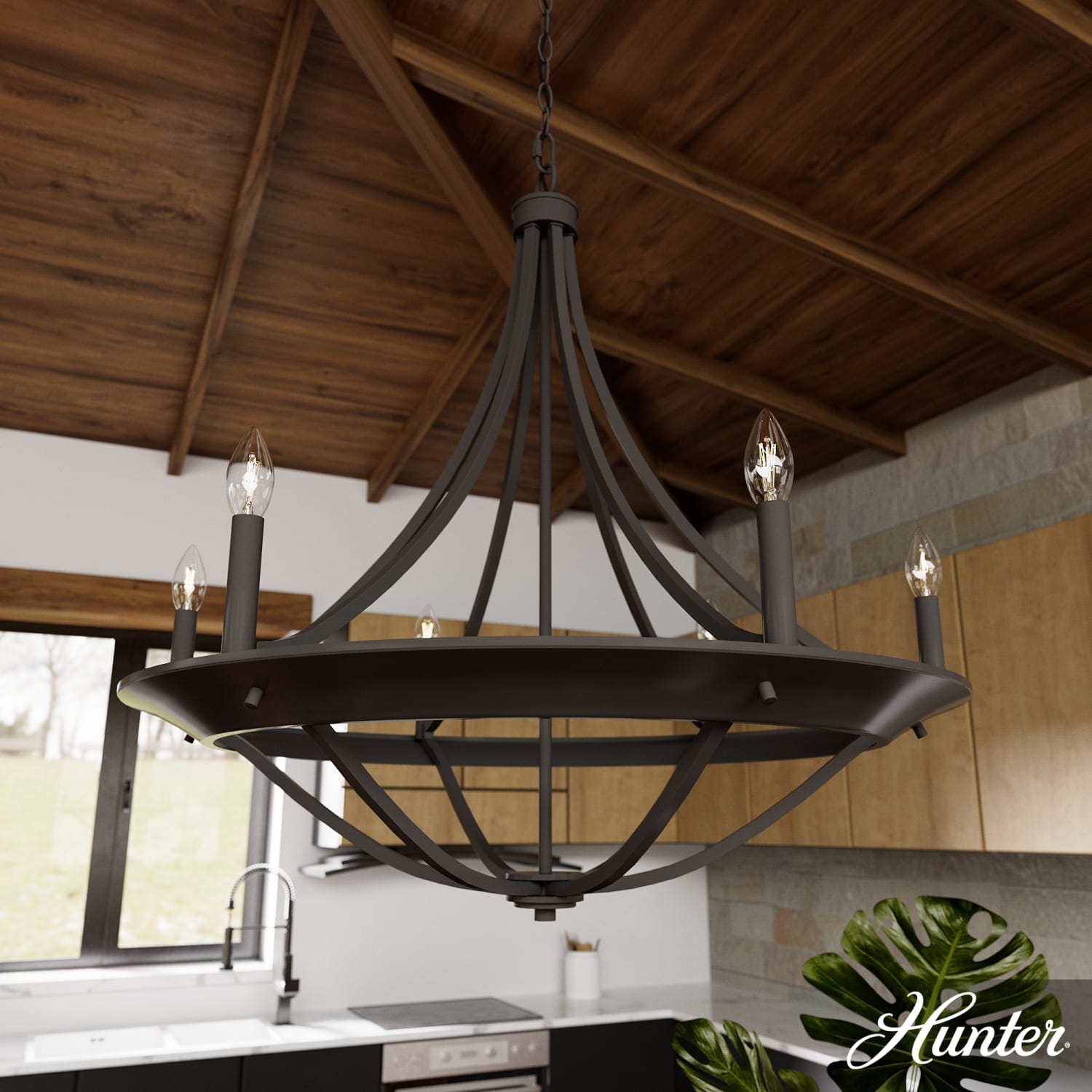 Perch Point 6 Light Chandelier - Image 2