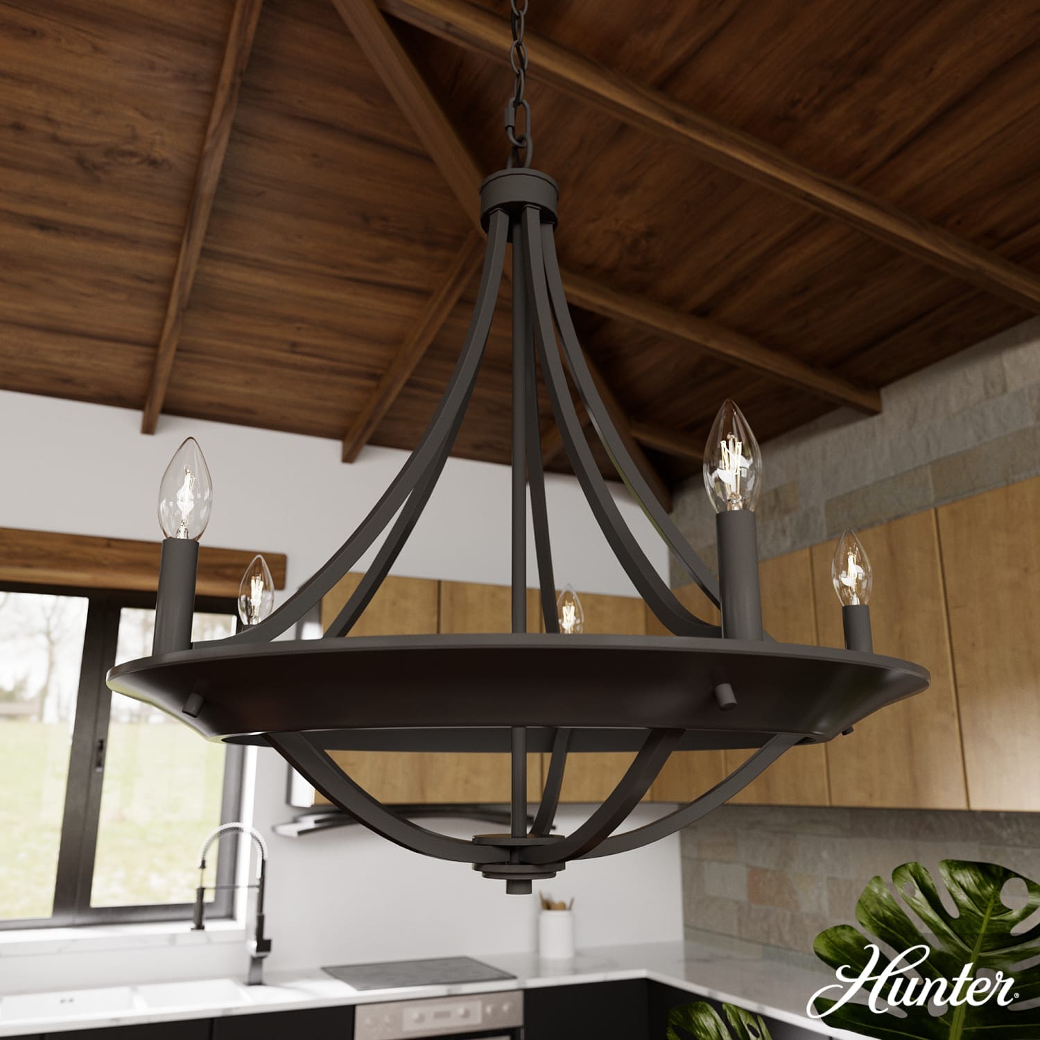 Perch Point 5 Light Chandelier 24 inch