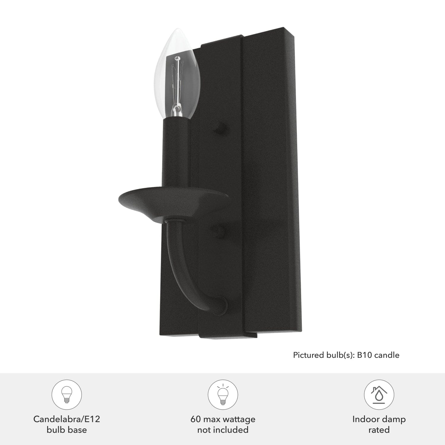Perch Point 1 Light Wall Sconce - Image 4