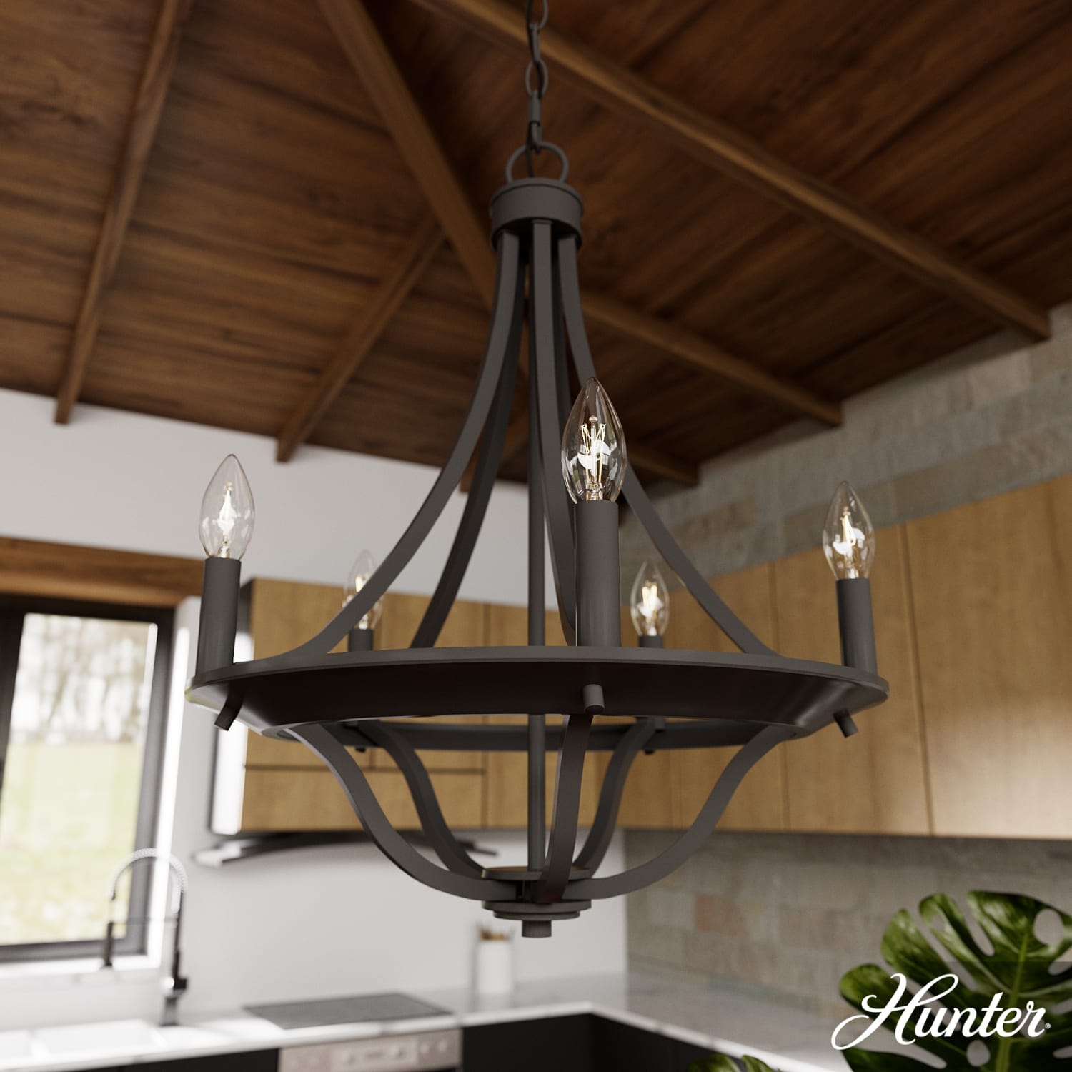 Perch Point Chandelier 5 Light 18 inch