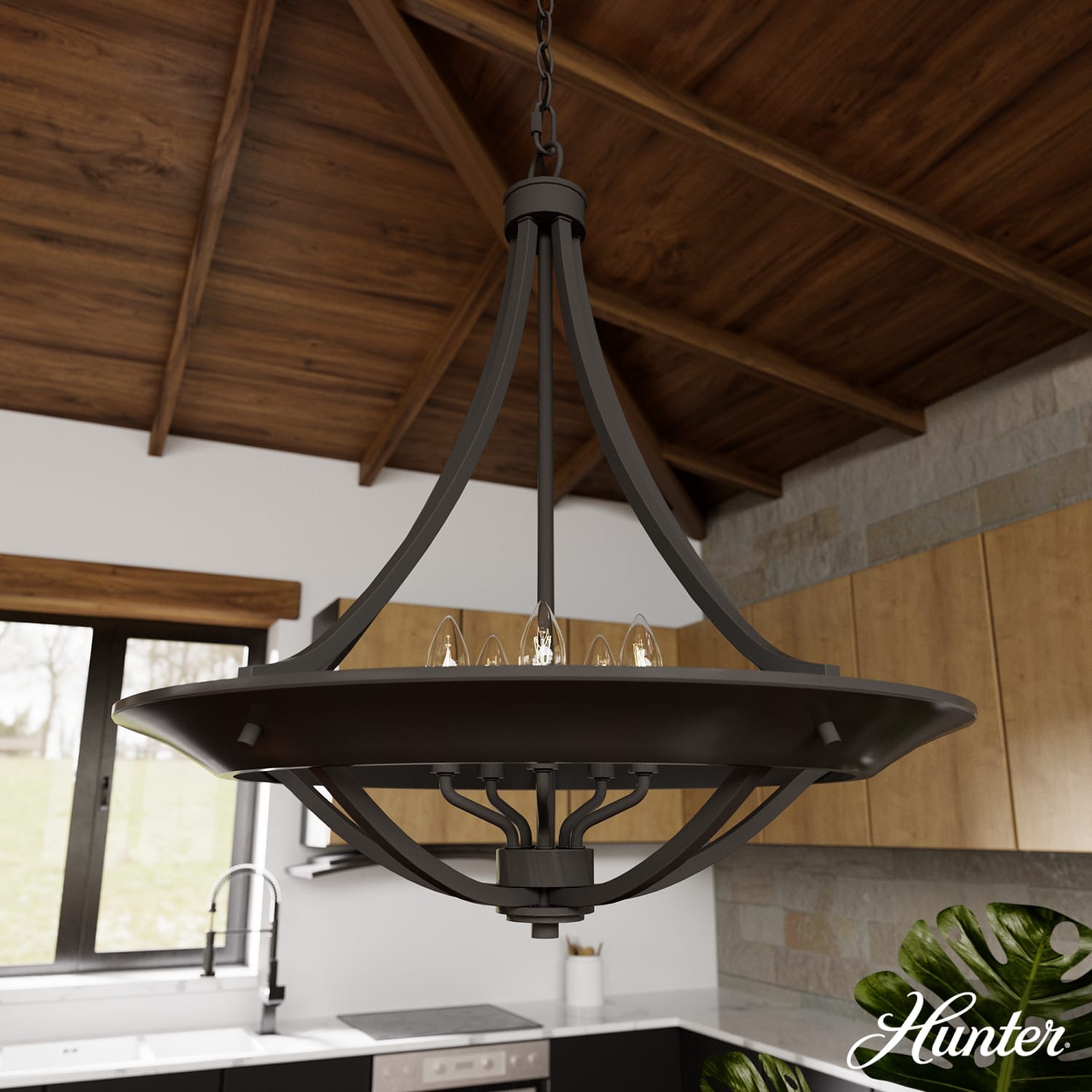 Perch Point 4 Light Pendant 24 Inch - Image 2