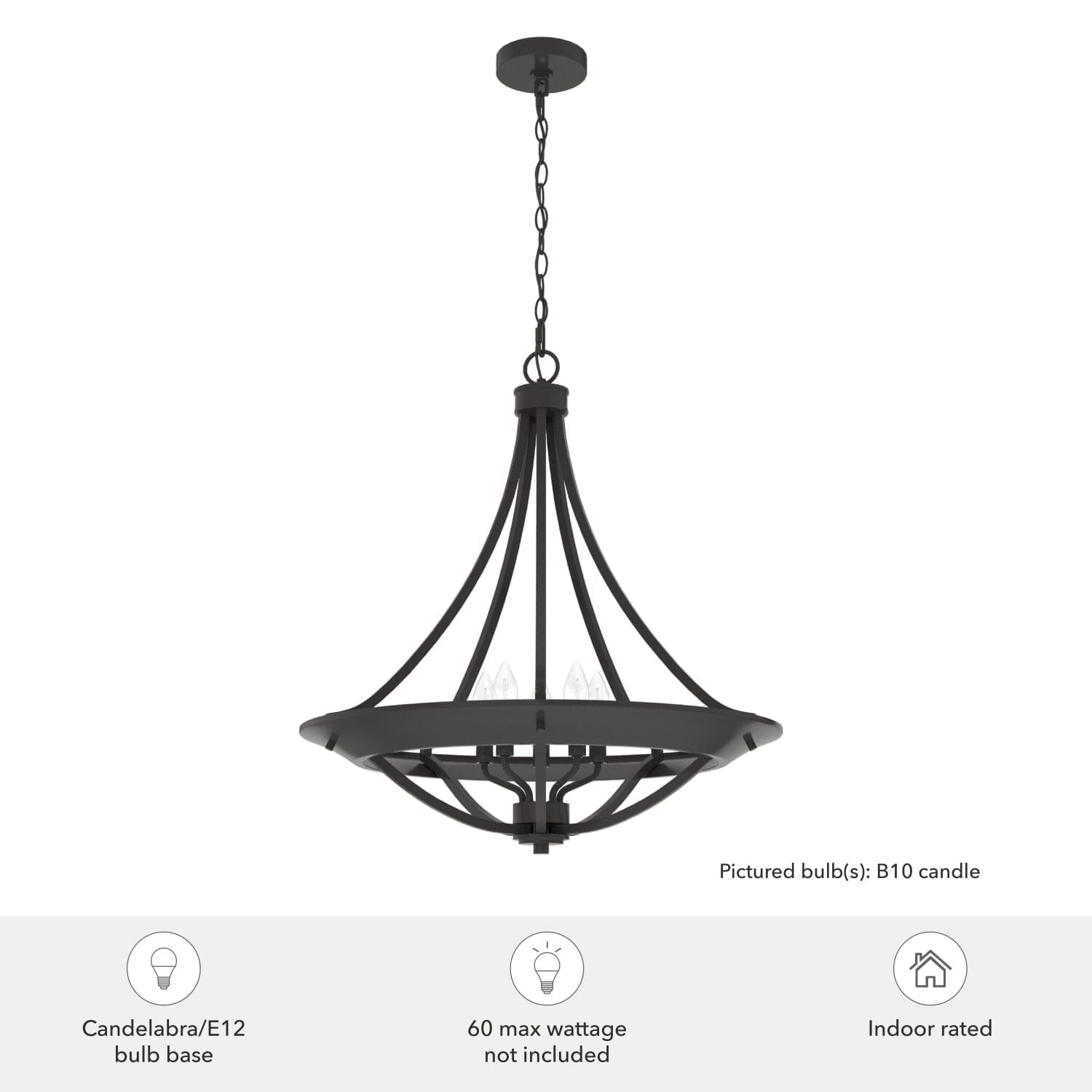 Perch Point 4 Light Pendant 24 Inch - Image 6