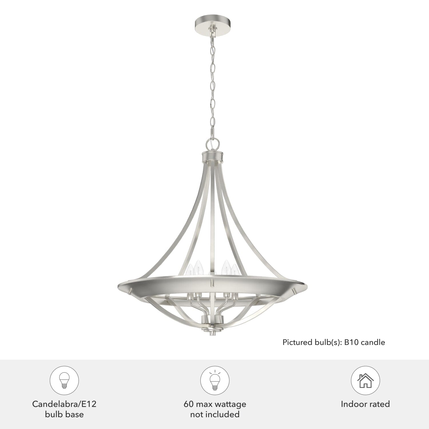 Perch Point 4 Light Pendant 24 Inch - Image 5