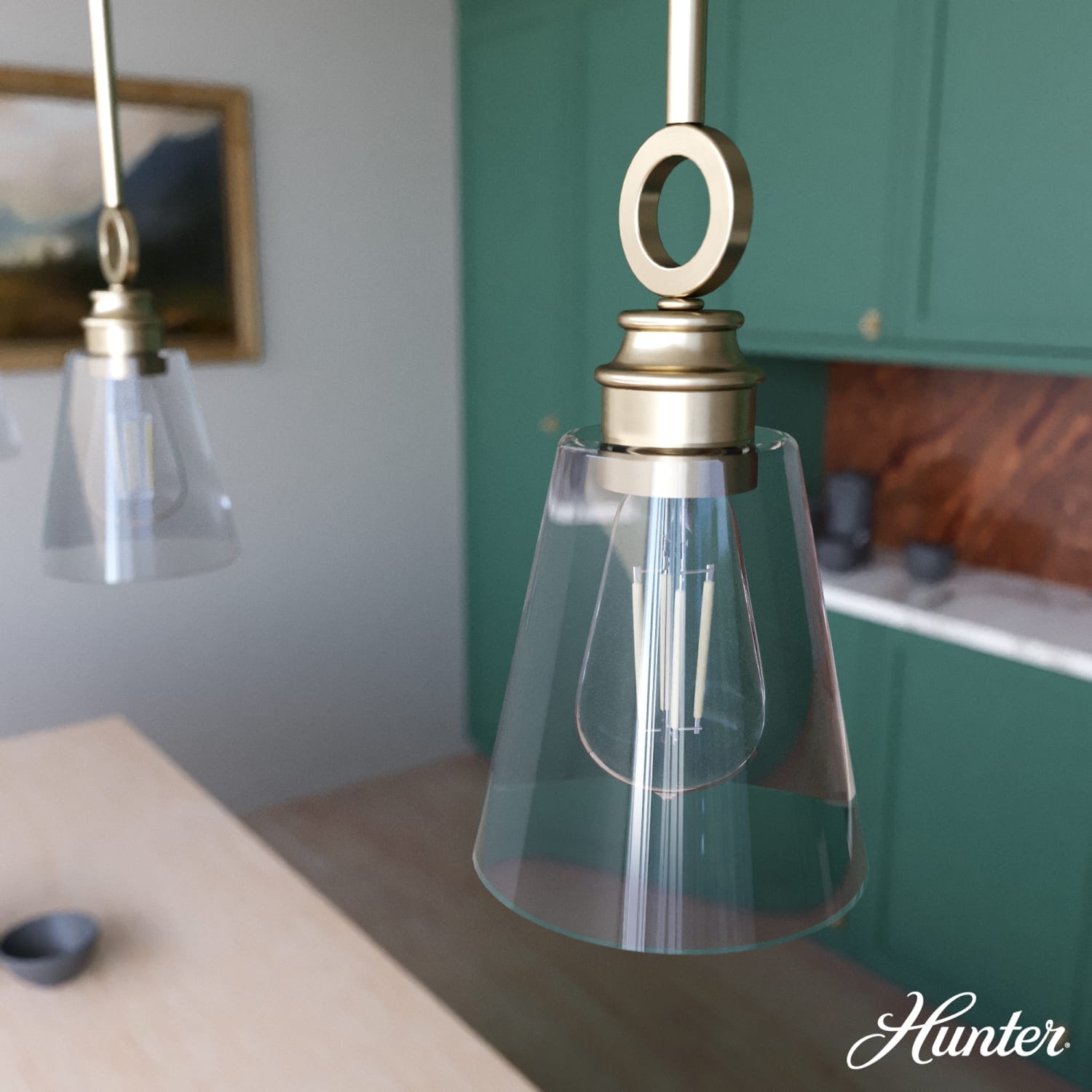 Klein 1 Light Glass Pendant 6 inch - Image 2