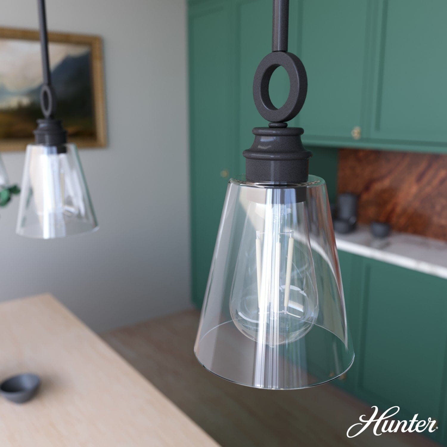 Klein 1 Light Glass Pendant 6 inch