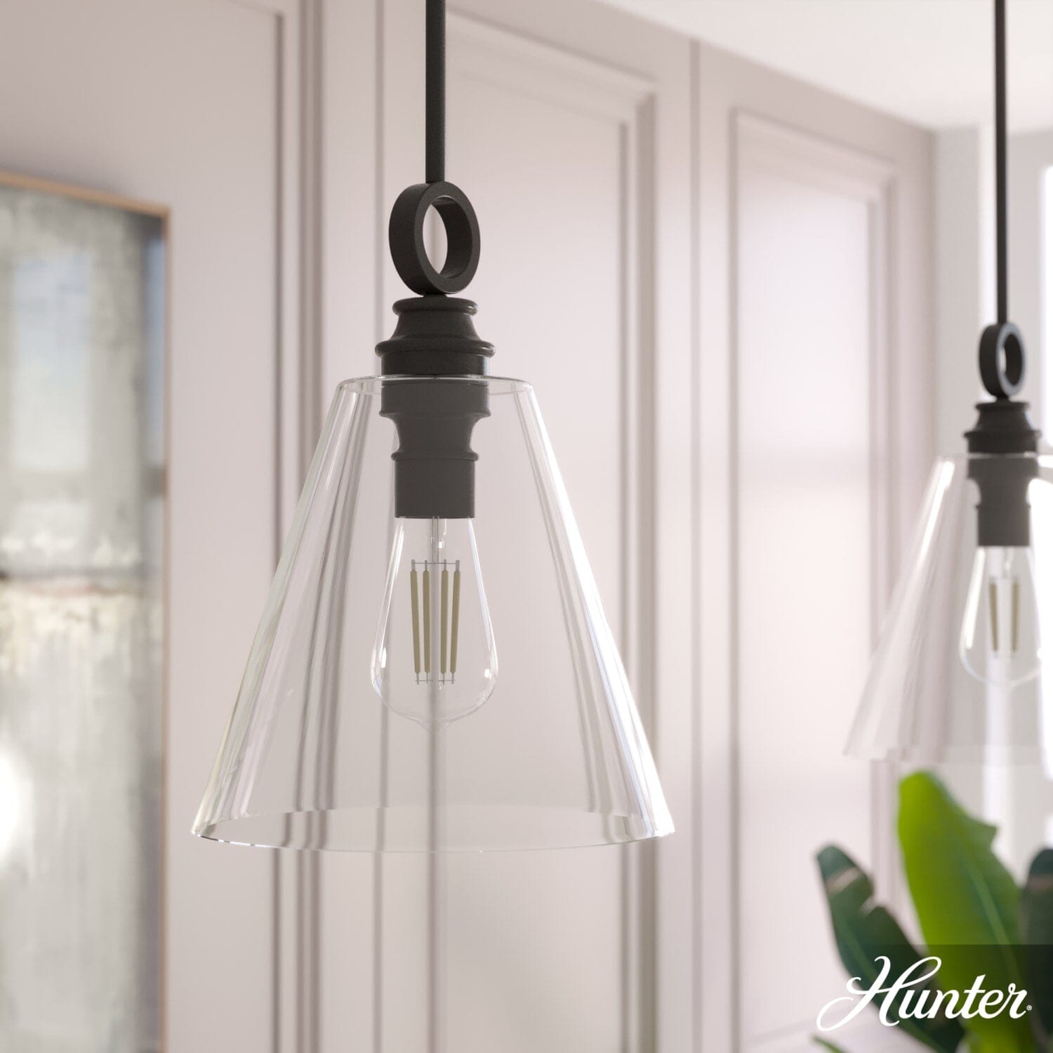 Klein 1 Light Glass Pendant 12 inch - Image 2
