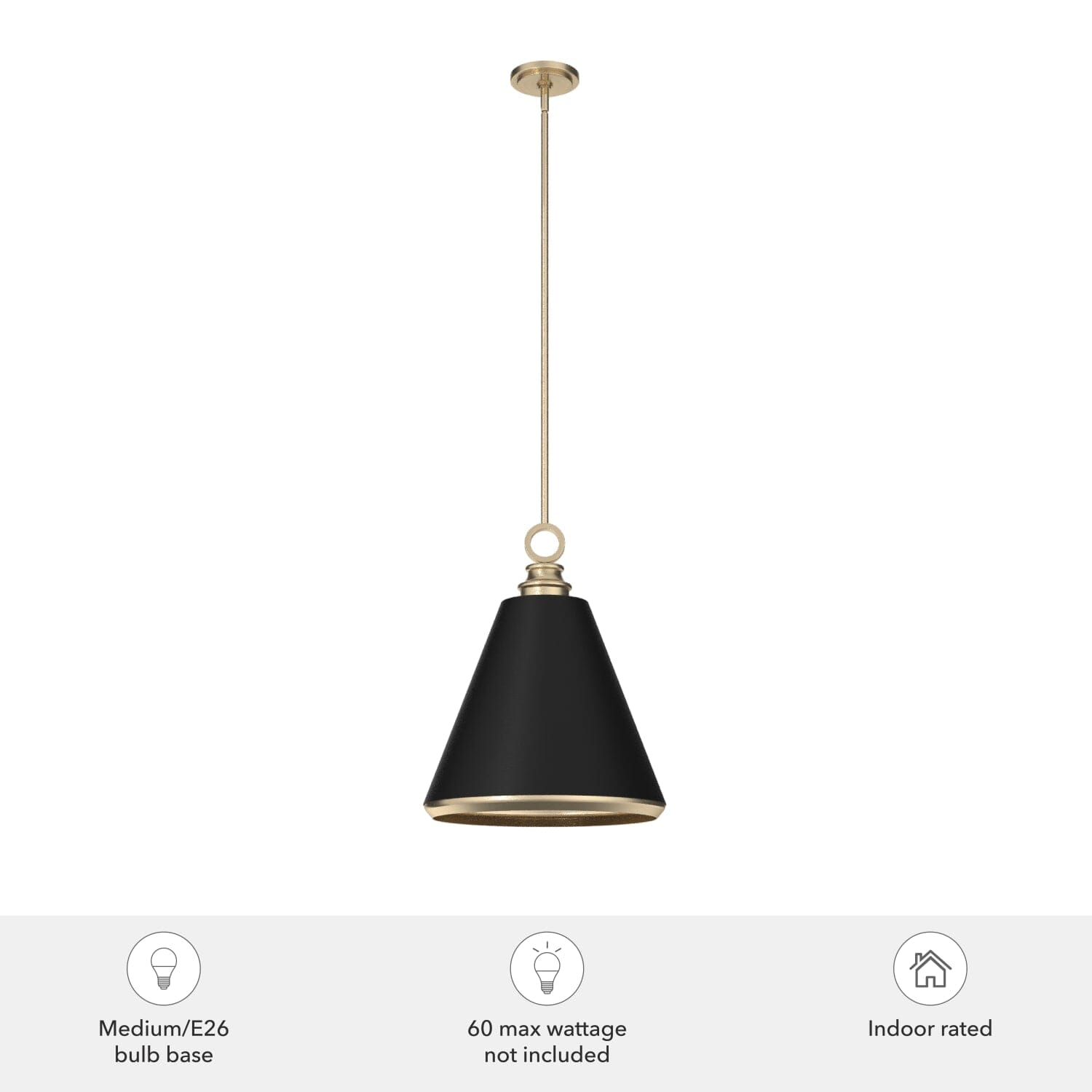 Klein 3 Light Metal Pendant 16 inch - Image 3