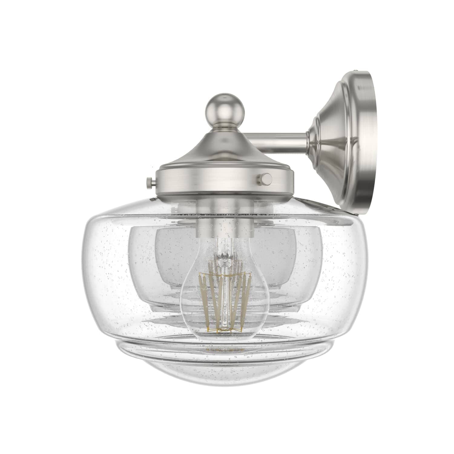 Saddle Creek Clear Seeded Glass 3 Light Vanity - Image 6